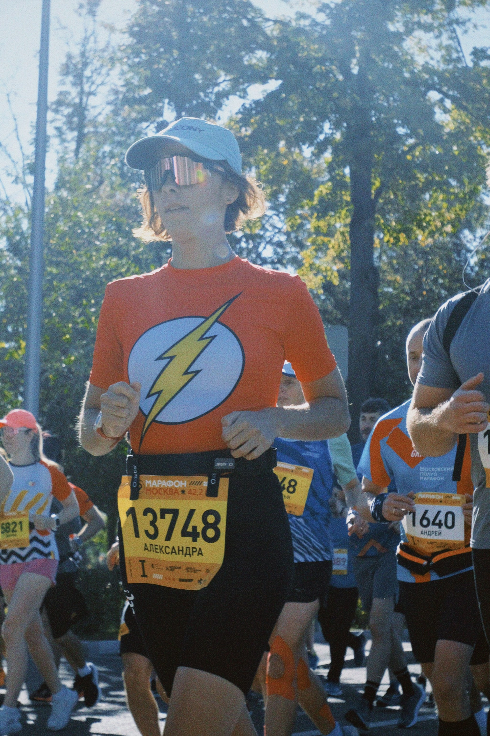 Московский марафон. Татьян гертье