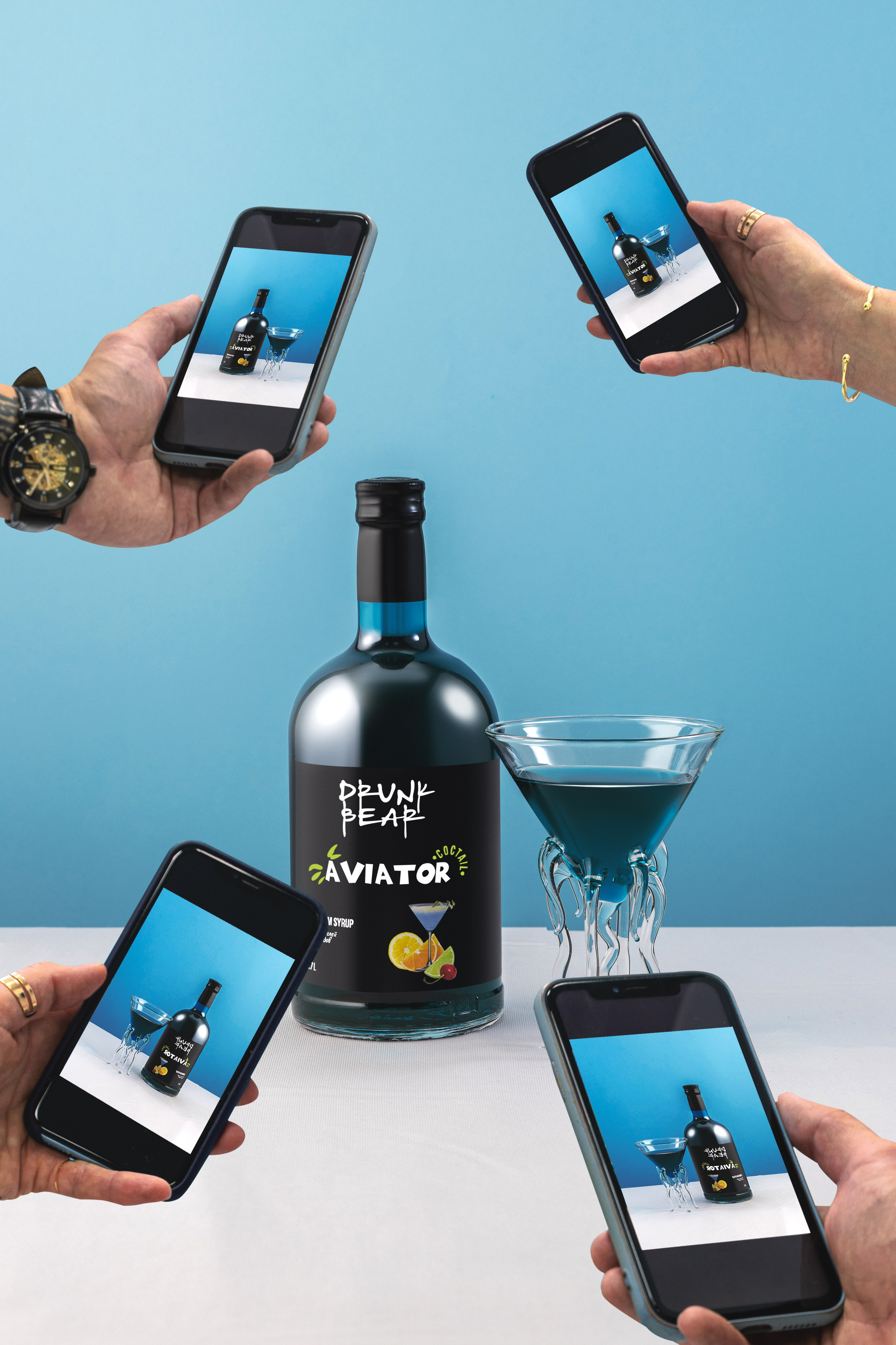 Сироп drunk bear. Предметная фотосъемка в Москве. Предметная фотостудия Москва