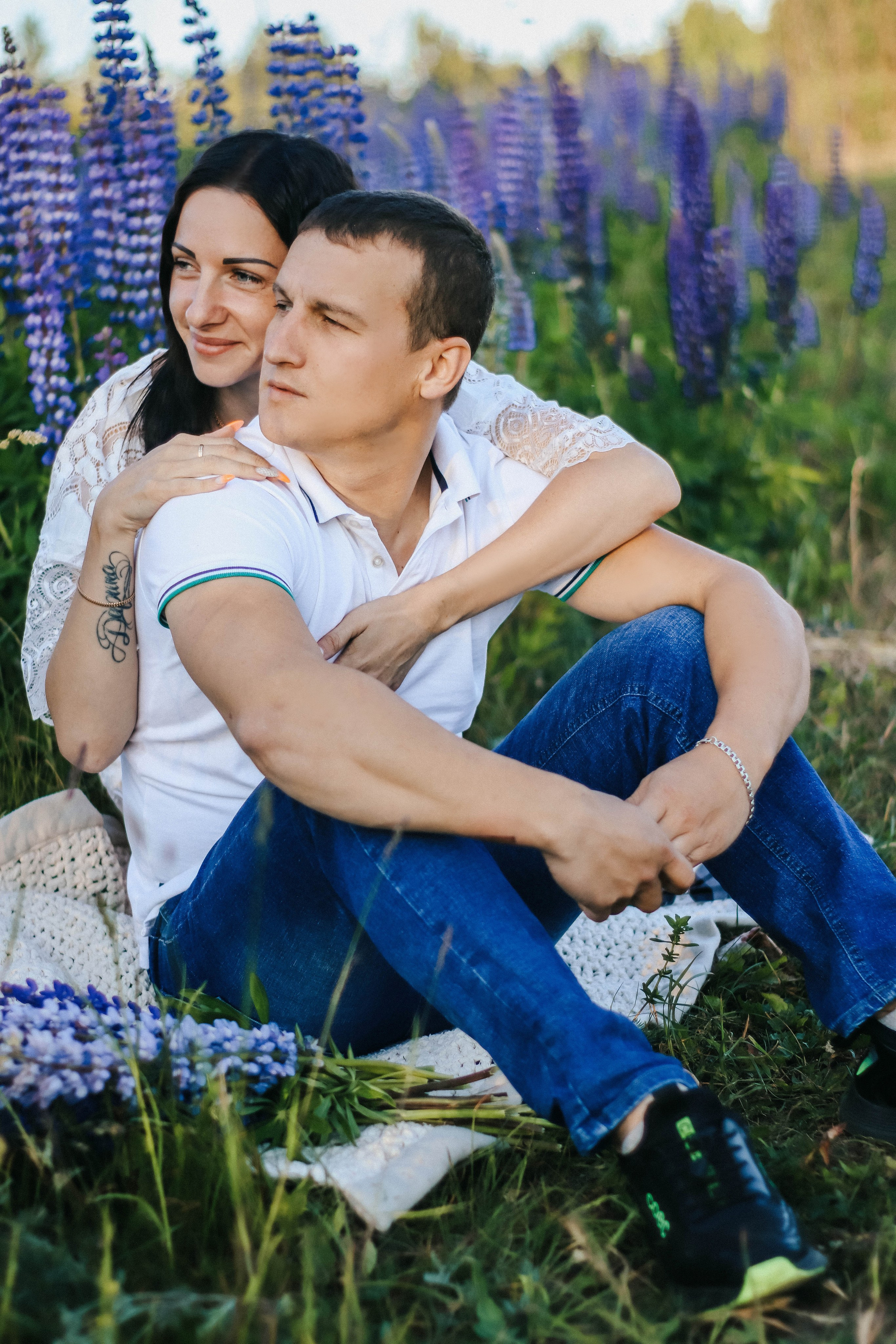 Фотосессия в люпинах. Фотограф Дарья Маташкова