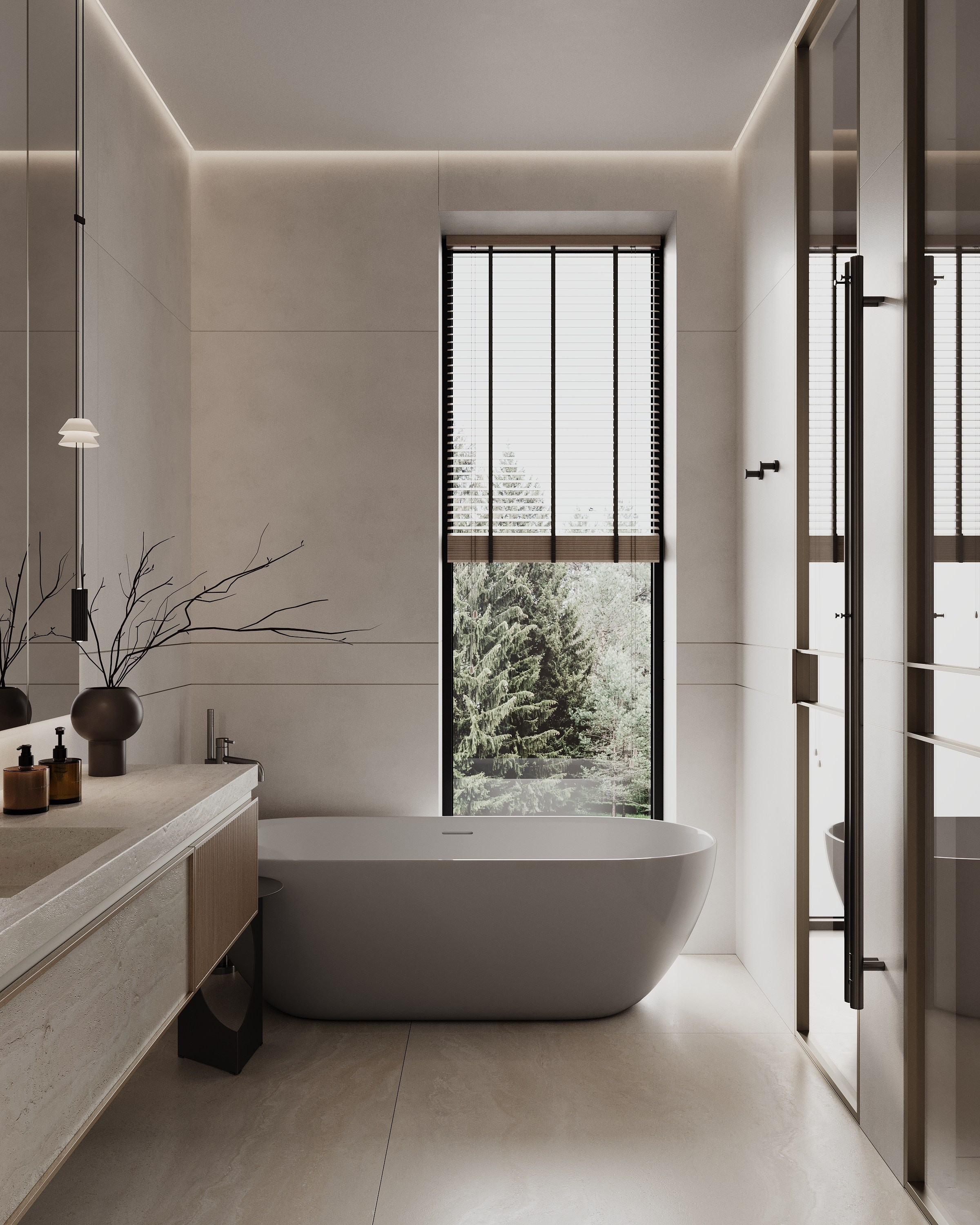 PRIVATE HOUSE. Interior 3D visualizer Liya Iskevich