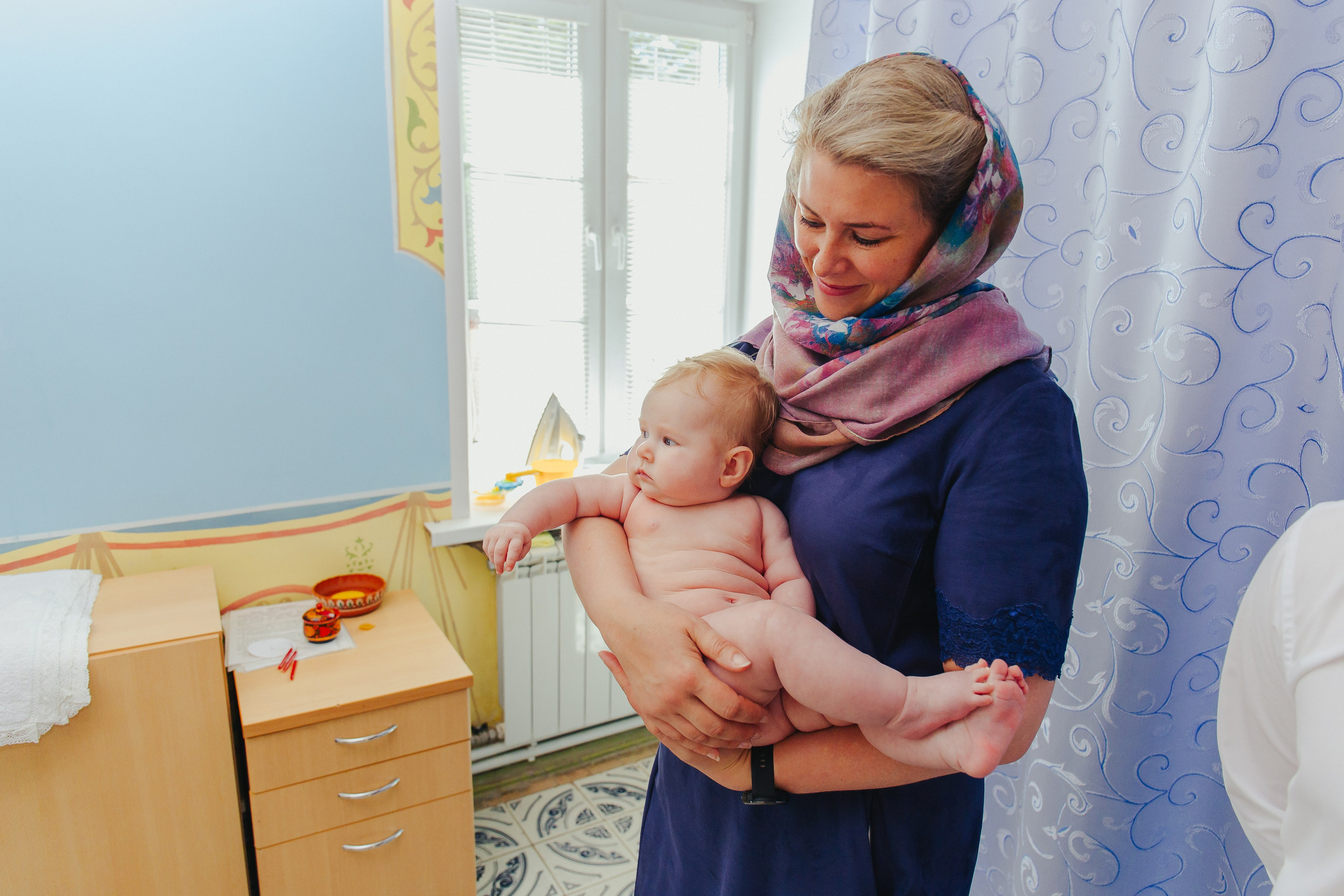 Фотосессия крещения малыша. Фотограф новорожденных и детский в Сергиевом Посаде Кругликова Юлия