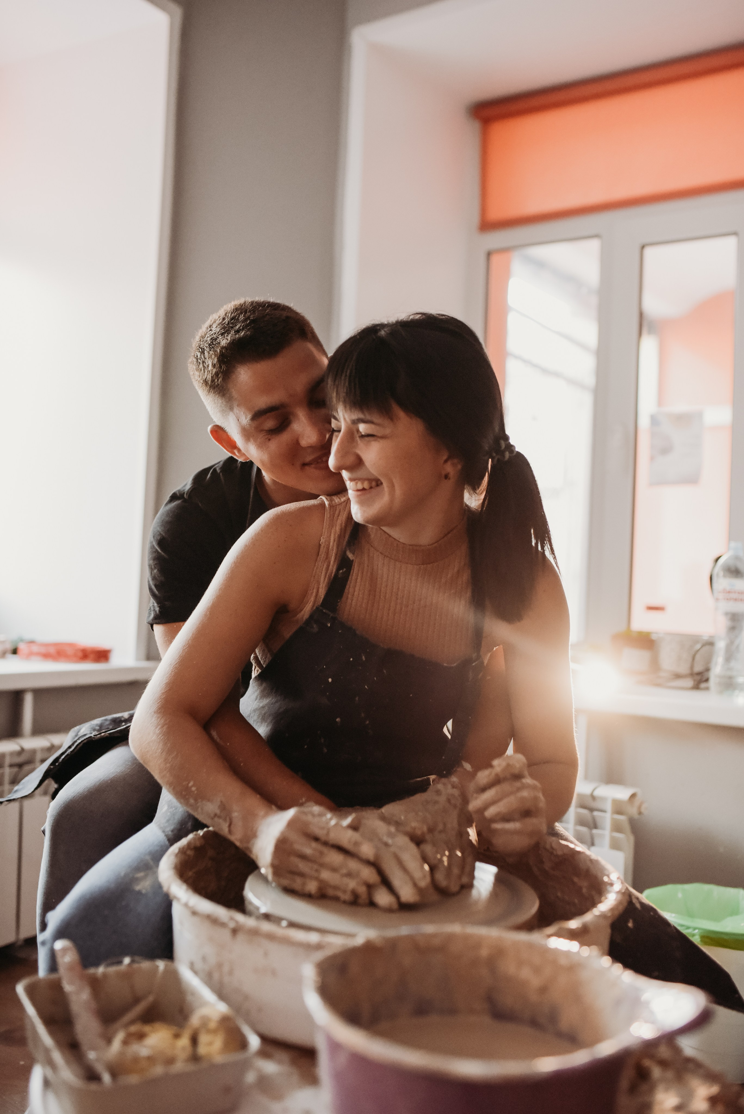 Love Story в гончарной мастерской. Семейный фотограф Олеся Батурина Рязань