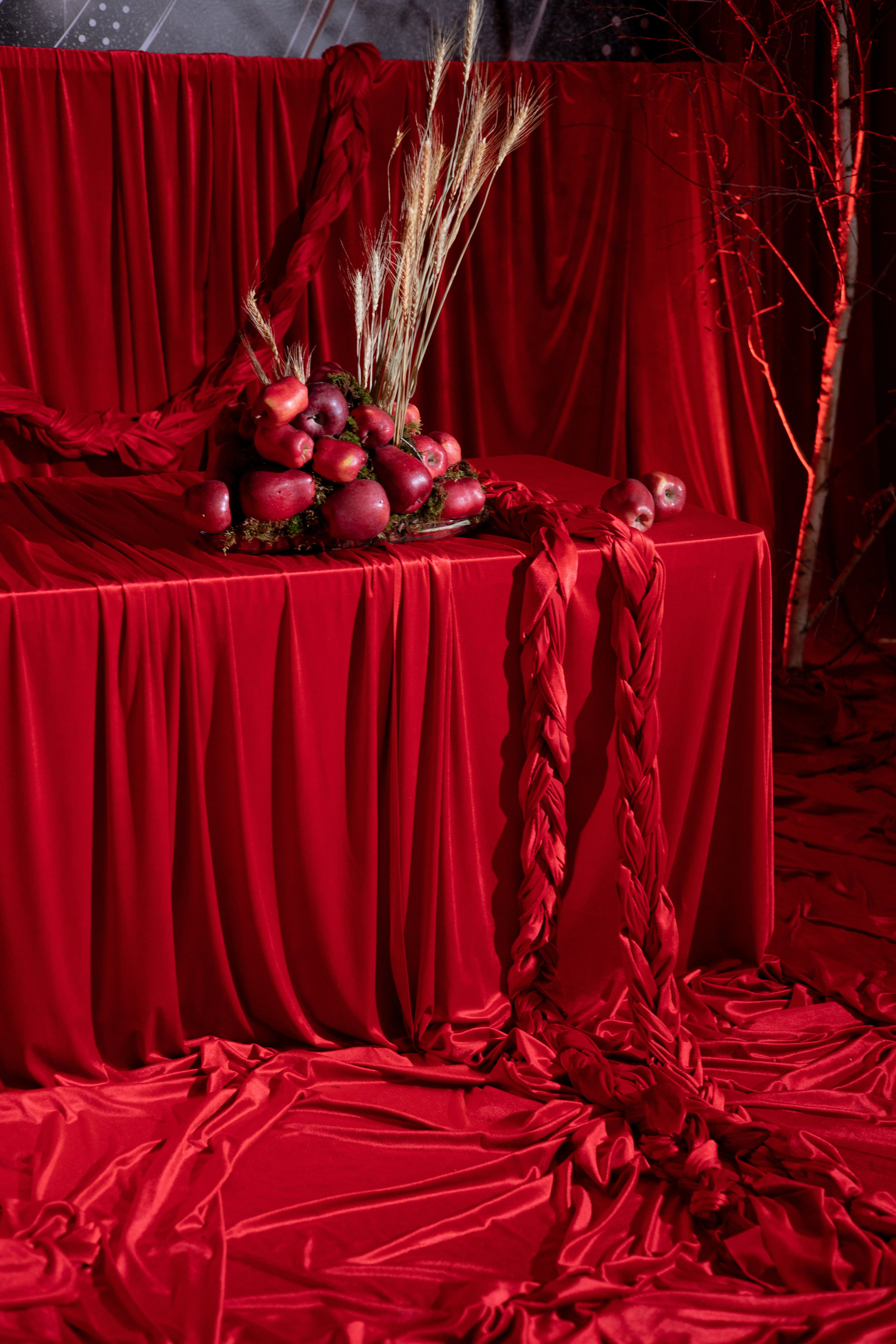 Новогодний корпоратив в фольклорном стиле. Особняк Лемана. Оформление свадеб, декор свадеб Вера Маркова, Москва