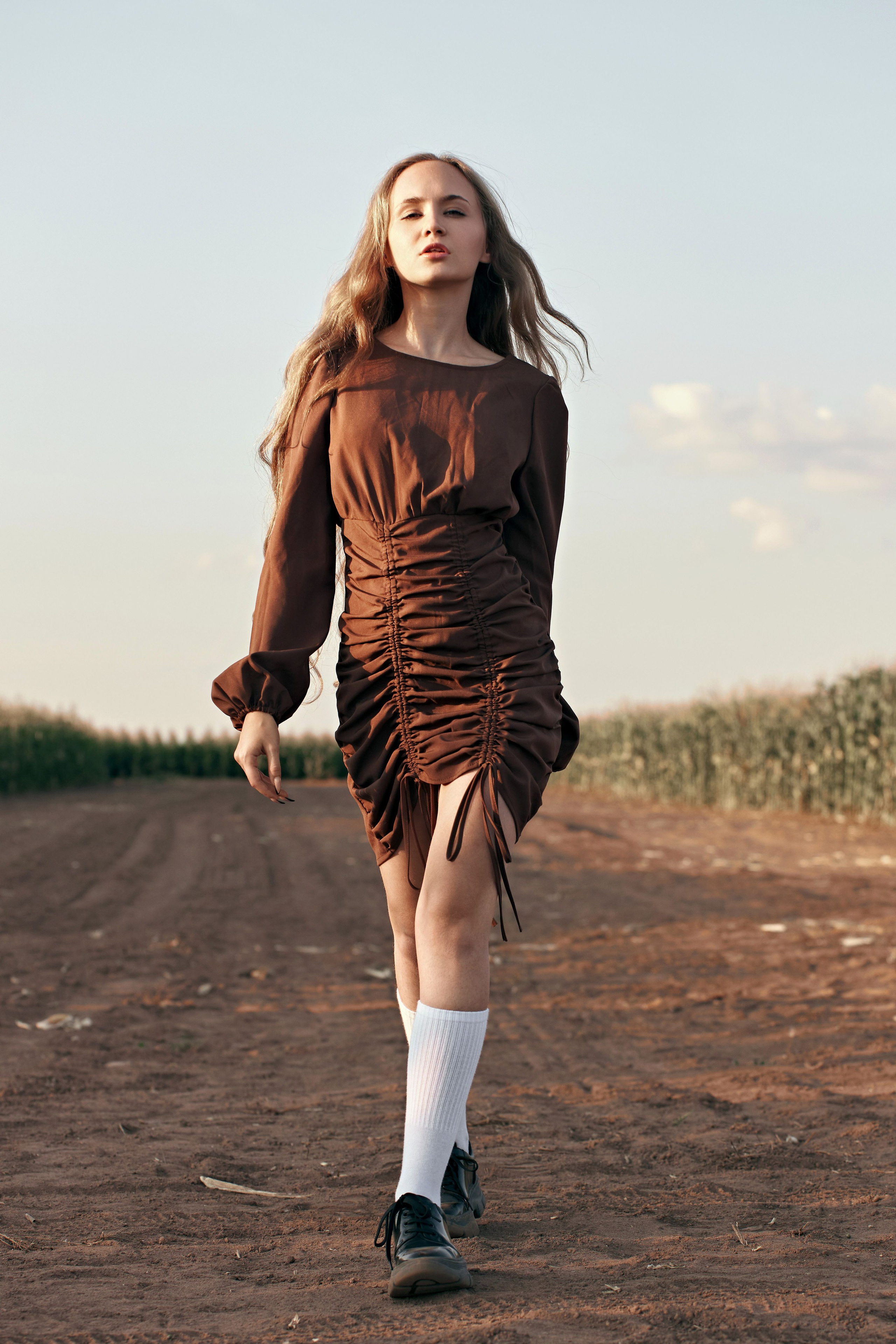 Fashion на кукурузном поле. Фотограф Алексей Яковлев