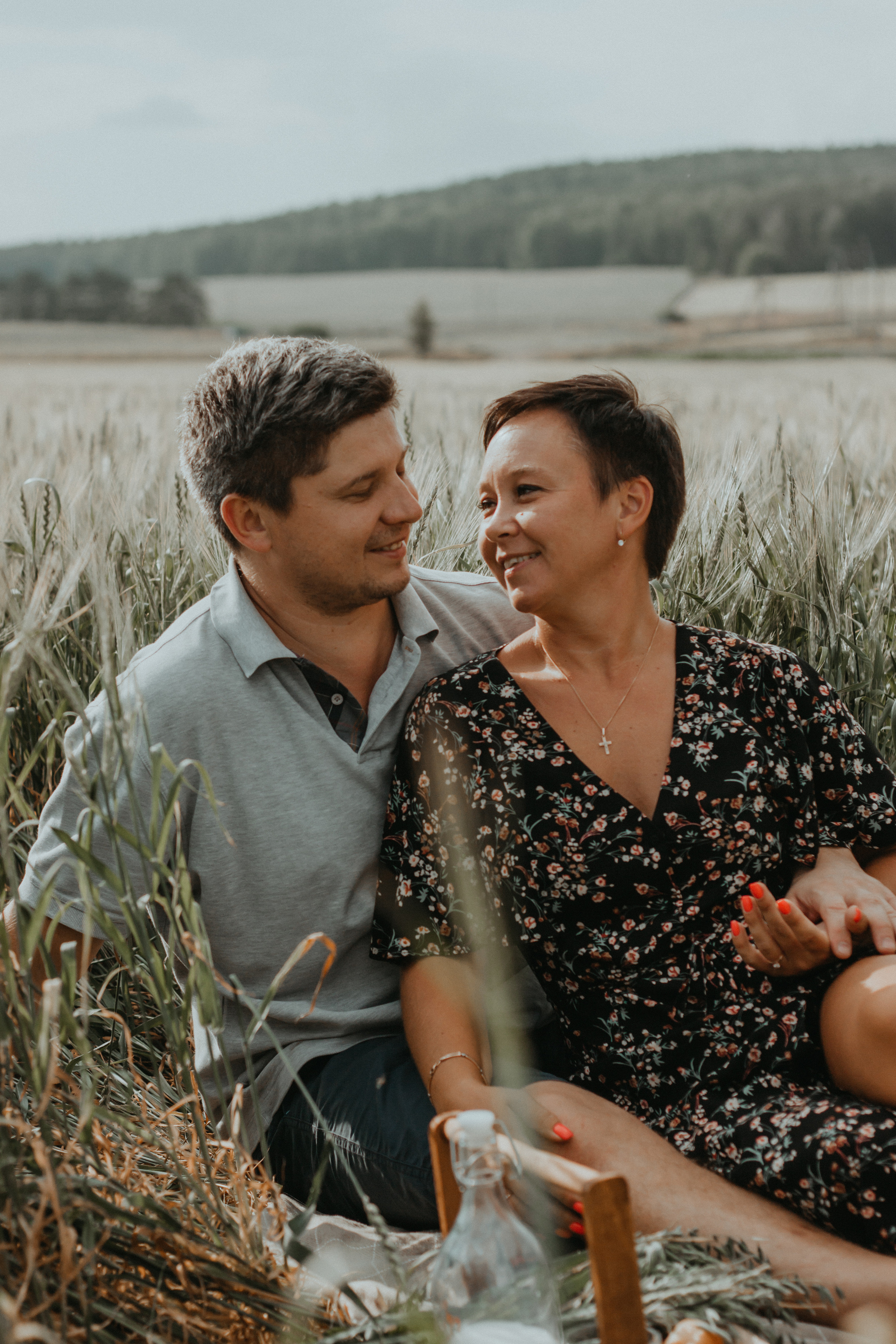 Семейная в поле. Семейный фотограф в Екатеринбурге Валерия Федотова
