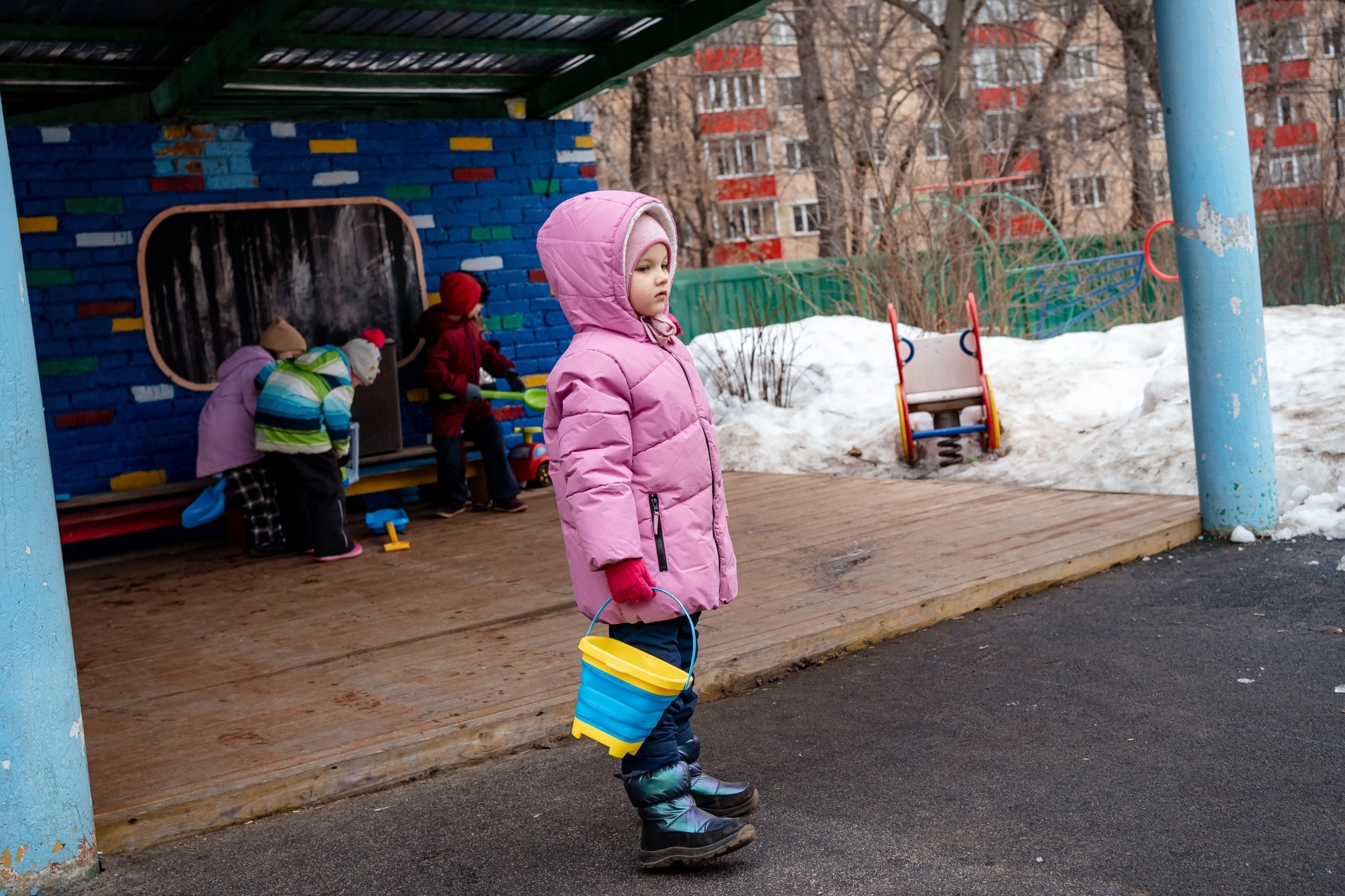 Детский садик. Семейный фотограф Варвара Сорока в городе Москве