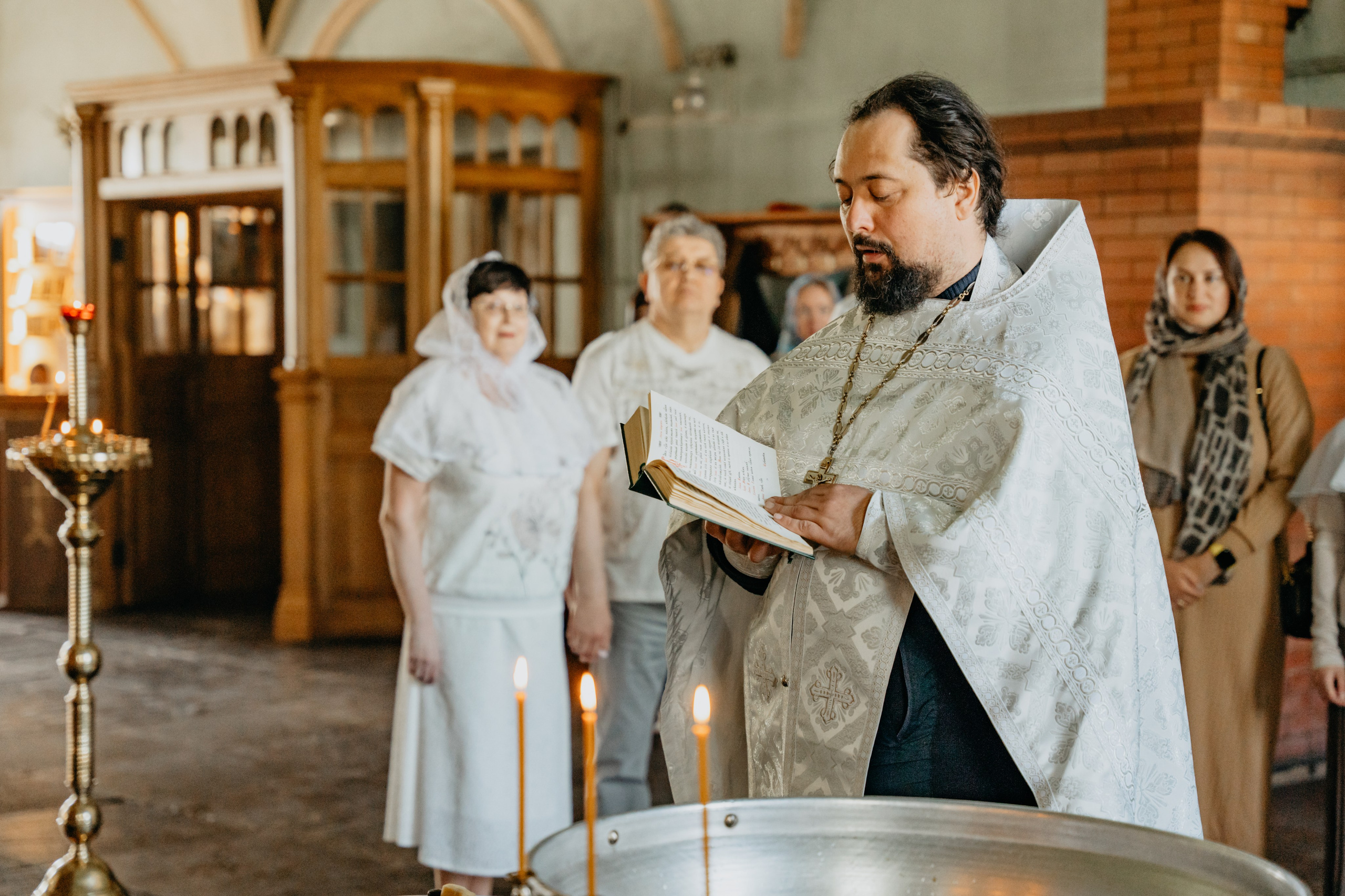 Таинство крещения в с. Великорецкое