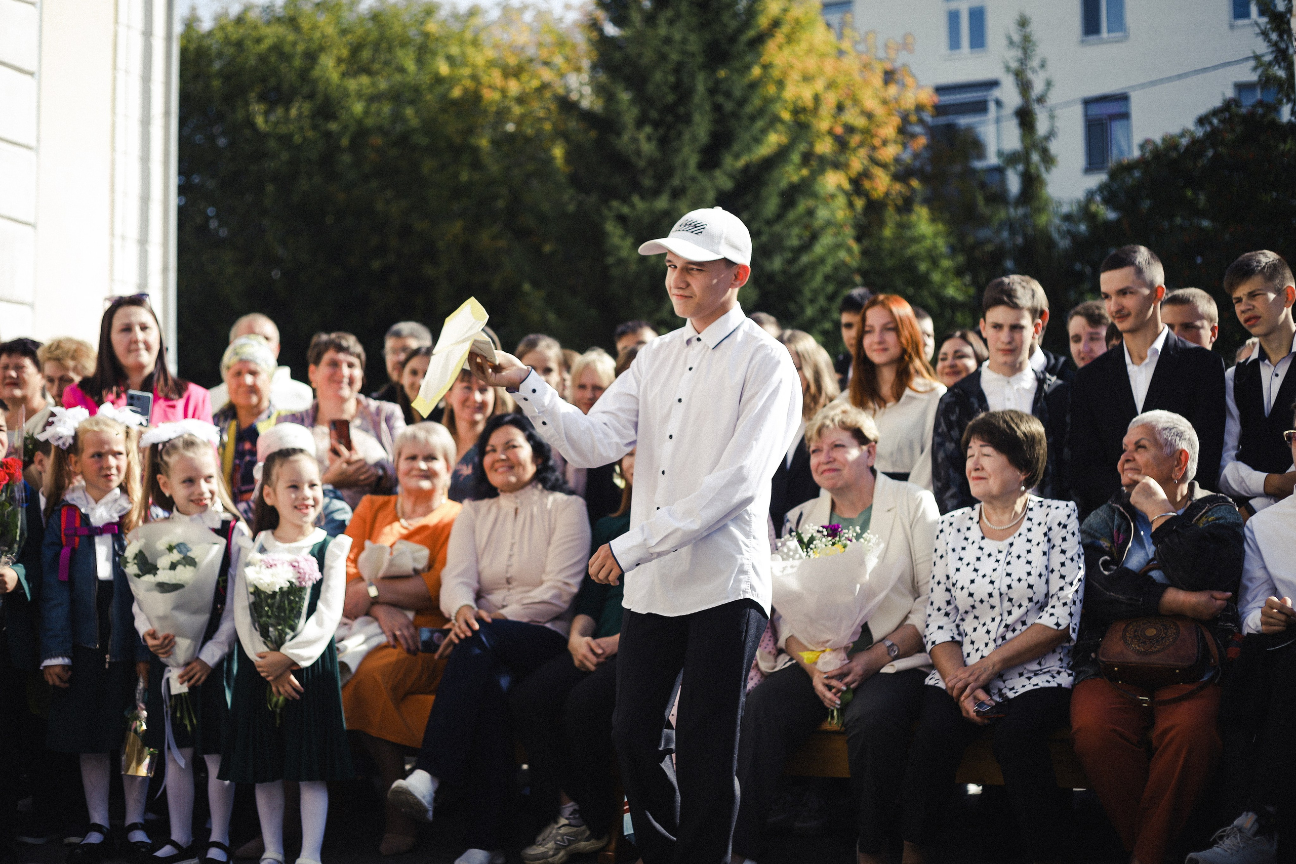 Школьная линейка Гимназии № 36. Портретный и репортажный фотограф Елизавета Рудовская|Казань