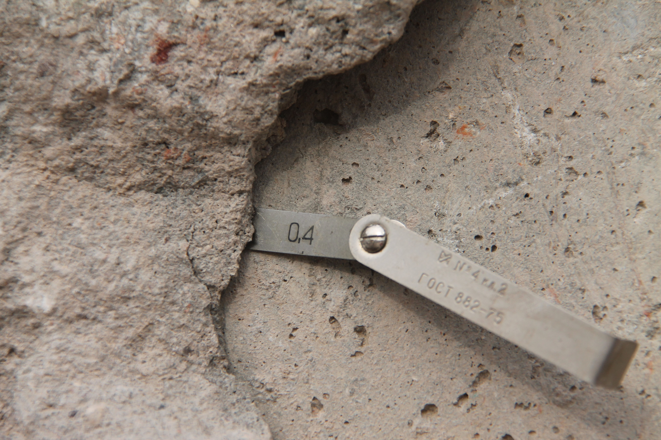 Projects. Ultrasonic Pulse Echo and GPR inspection of concrete and reinforced concrete structures