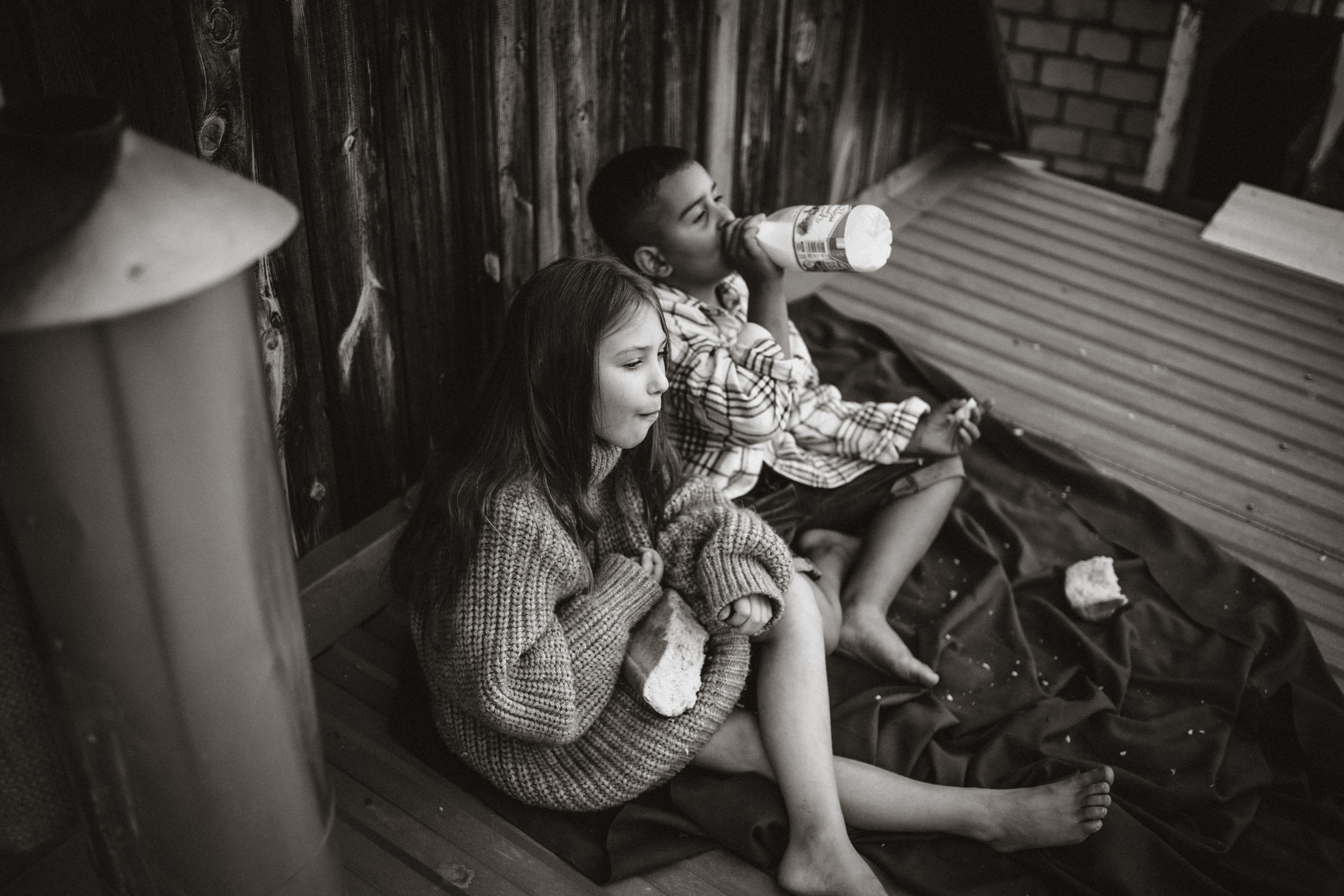 Батон хлеба на двоих. Семейный фотограф в Калининграде Елена Глазунова