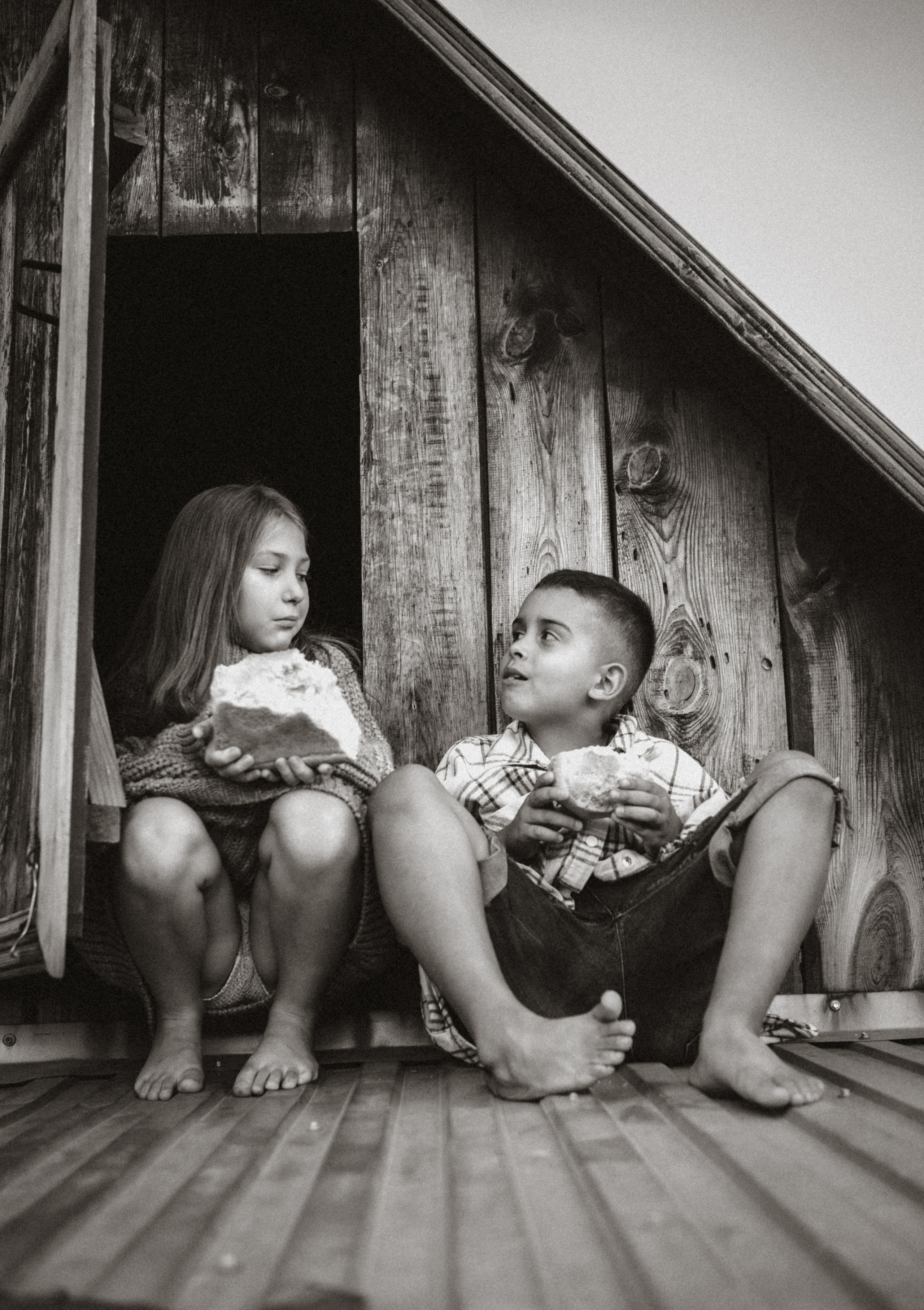 Батон хлеба на двоих. Семейный фотограф в Калининграде Елена Глазунова