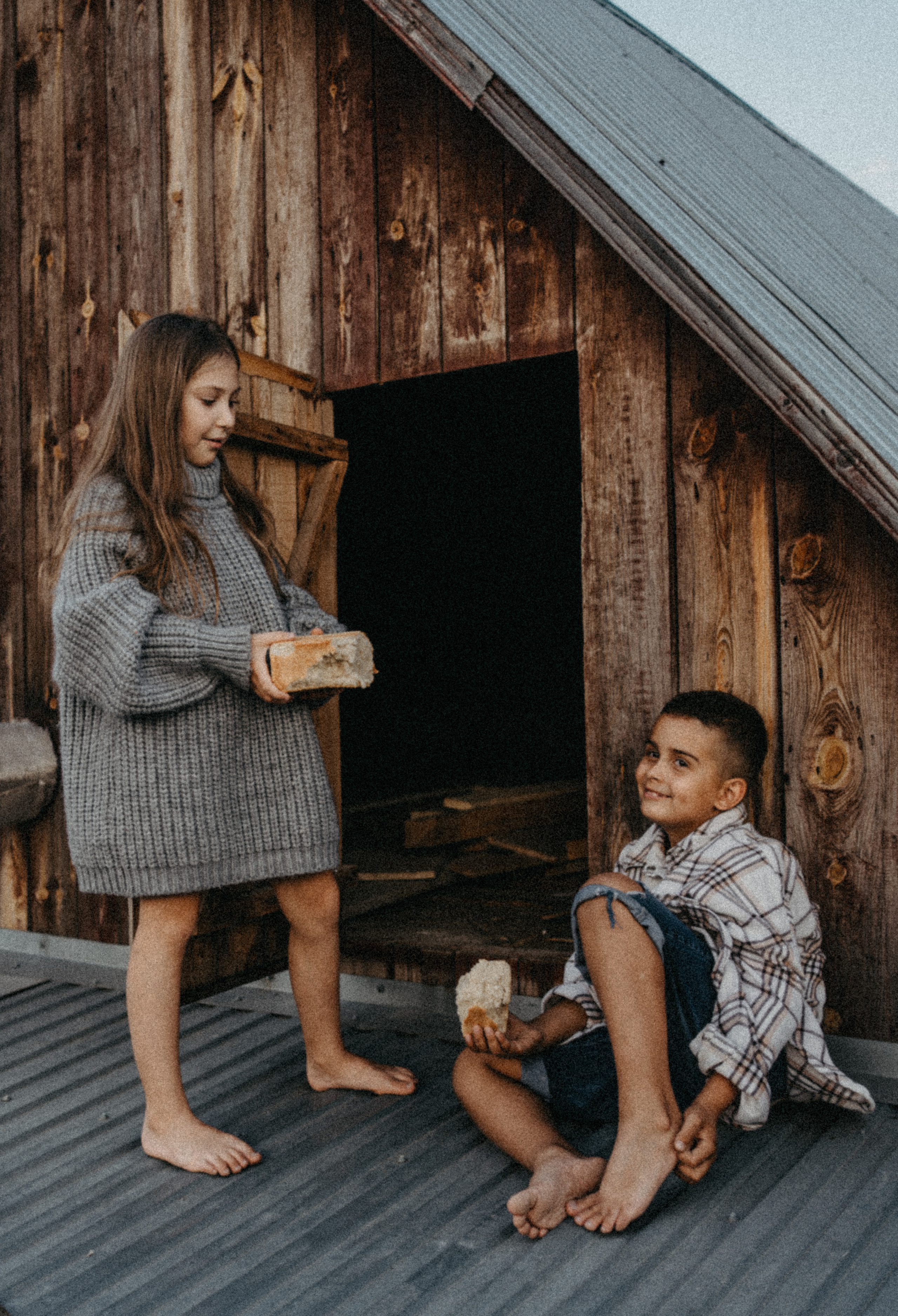 Батон хлеба на двоих. Семейный фотограф в Калининграде Елена Глазунова