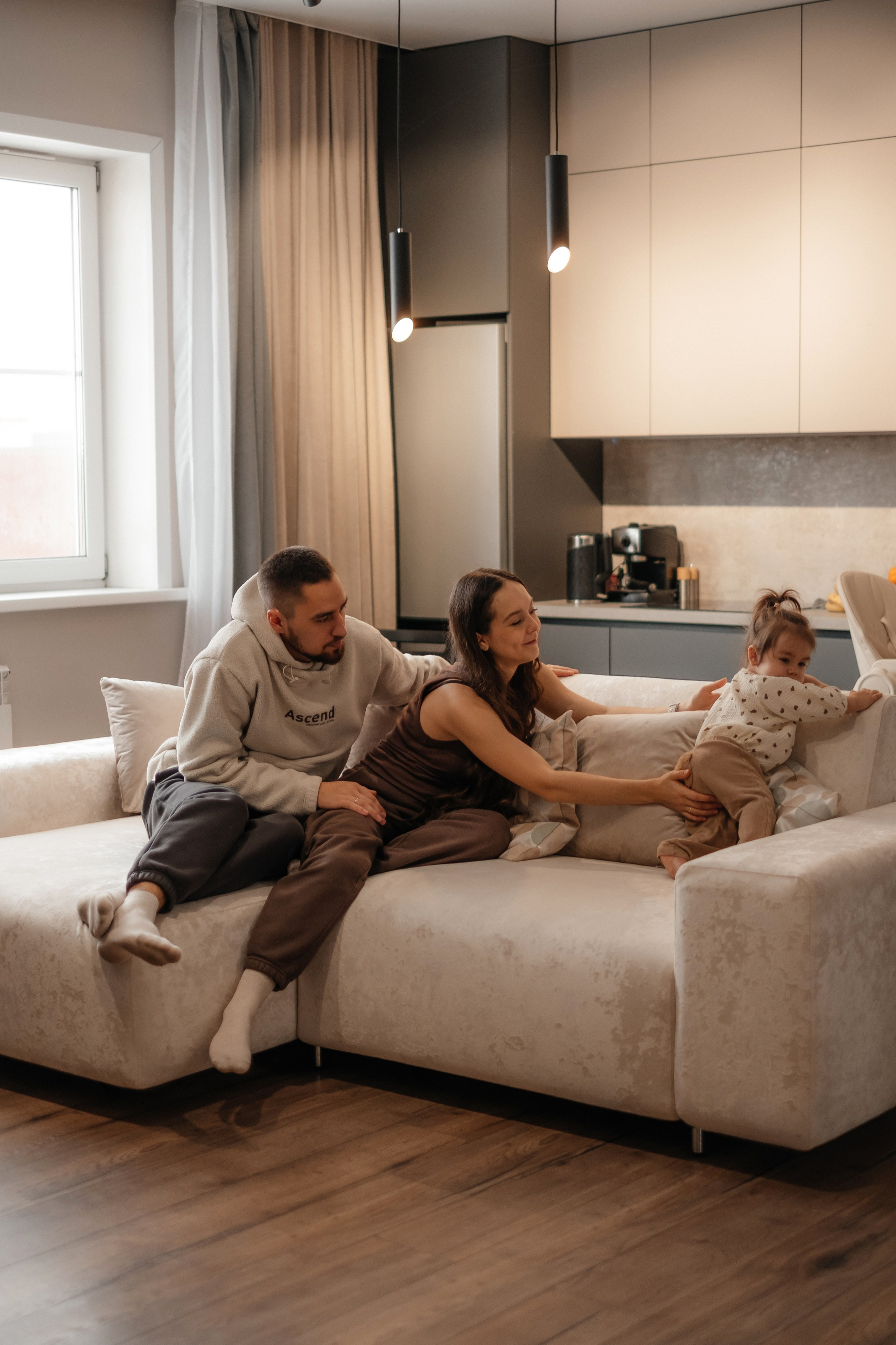 Катя, Саша и Еся | домашняя съемка. Фотограф в Новосибирске Диана Ильиных