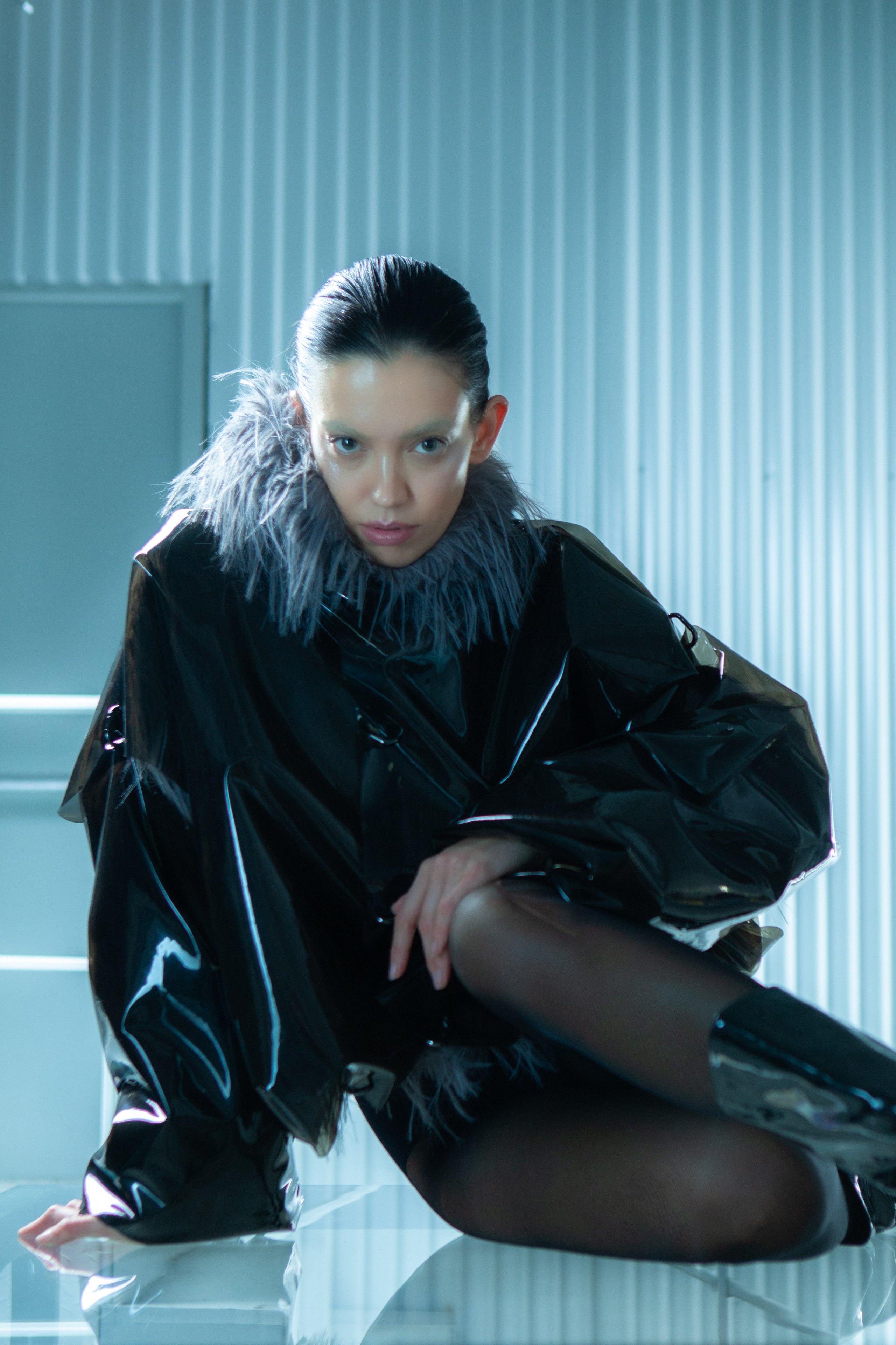 INTEGRATION: FAUX FUR BOMBER JACKET. Iliaarkhangelskii