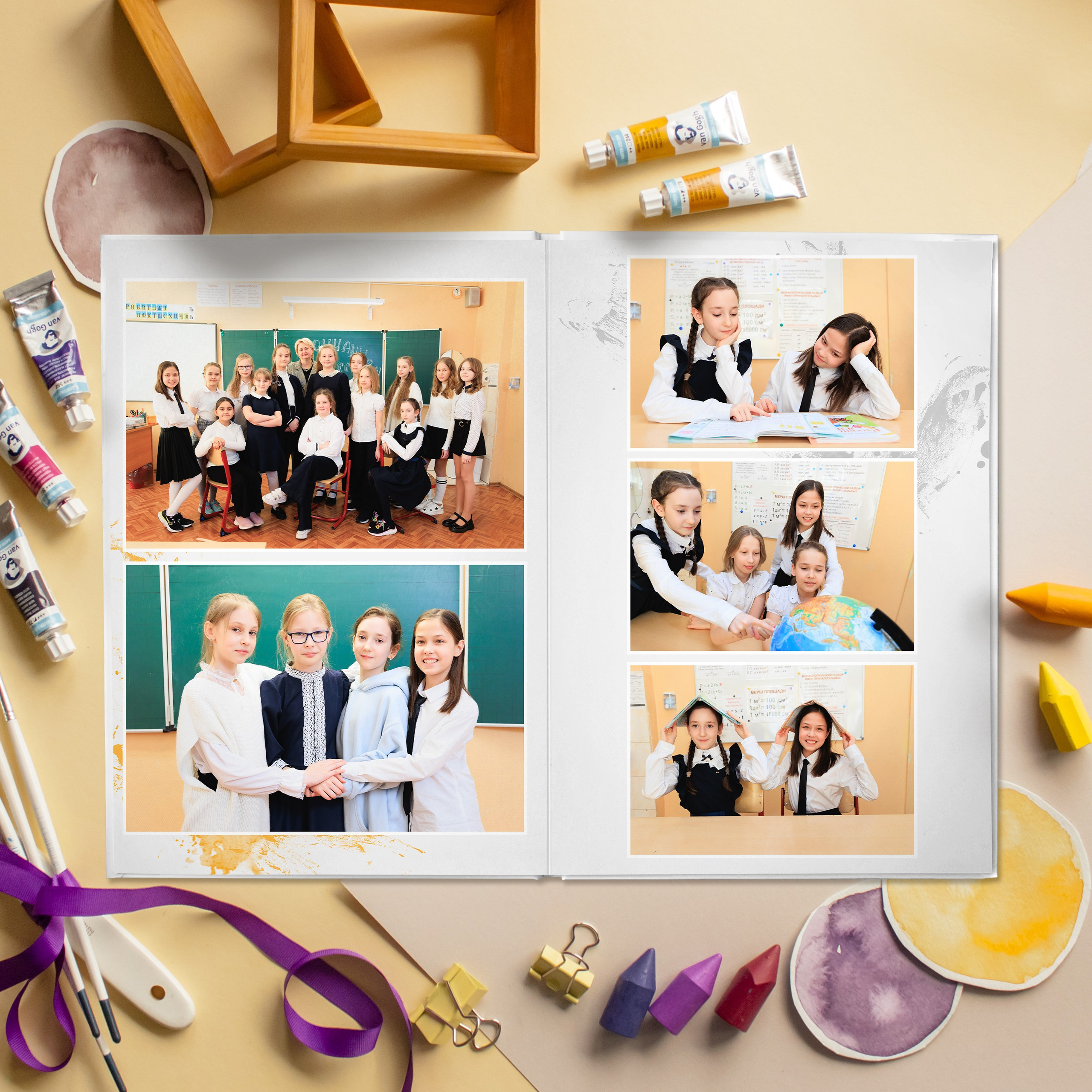 Премиум 5 разворотов. Выпускные альбомы для детского сада и школы в Москве