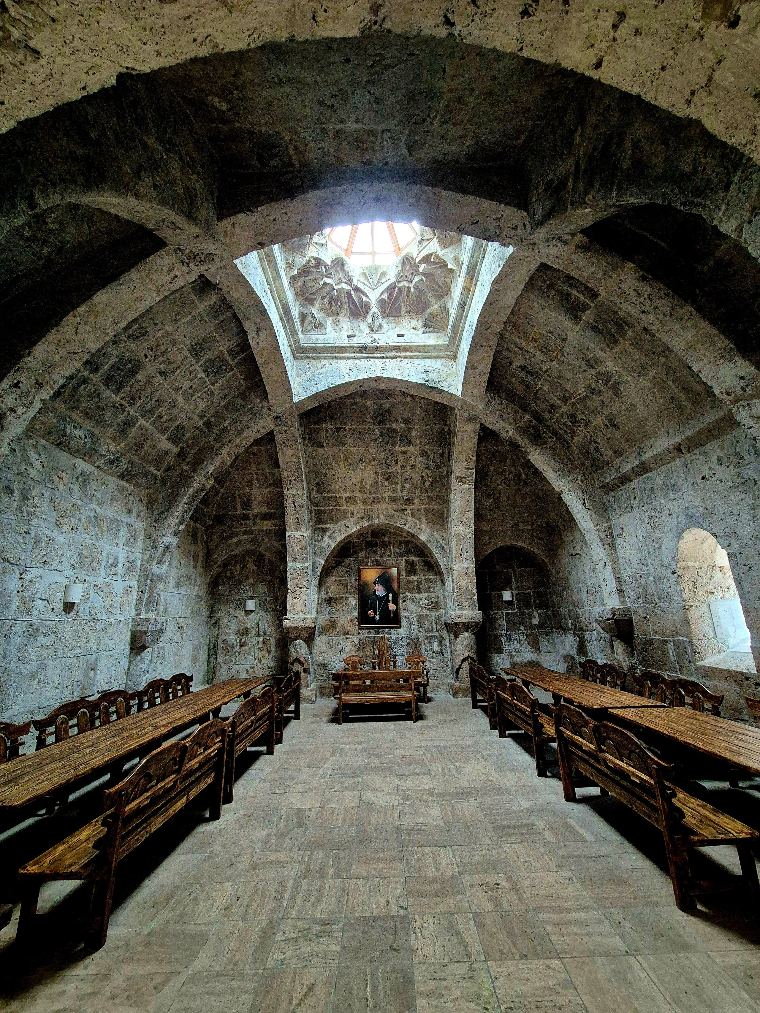 Туманная, дождливая погода в пятницу - в итоге мы были единственными посетителями