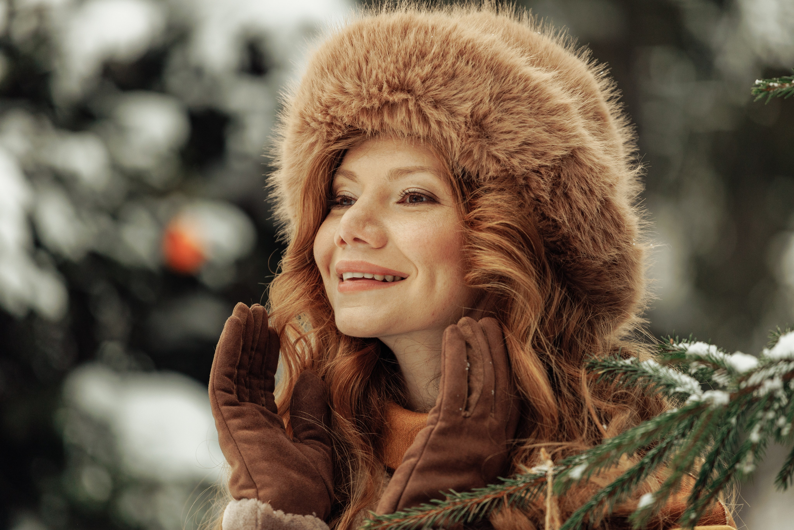 Зимний портрет для Антонины и Романа. Портретный фотограф в Москве Екатерина Богдасарова