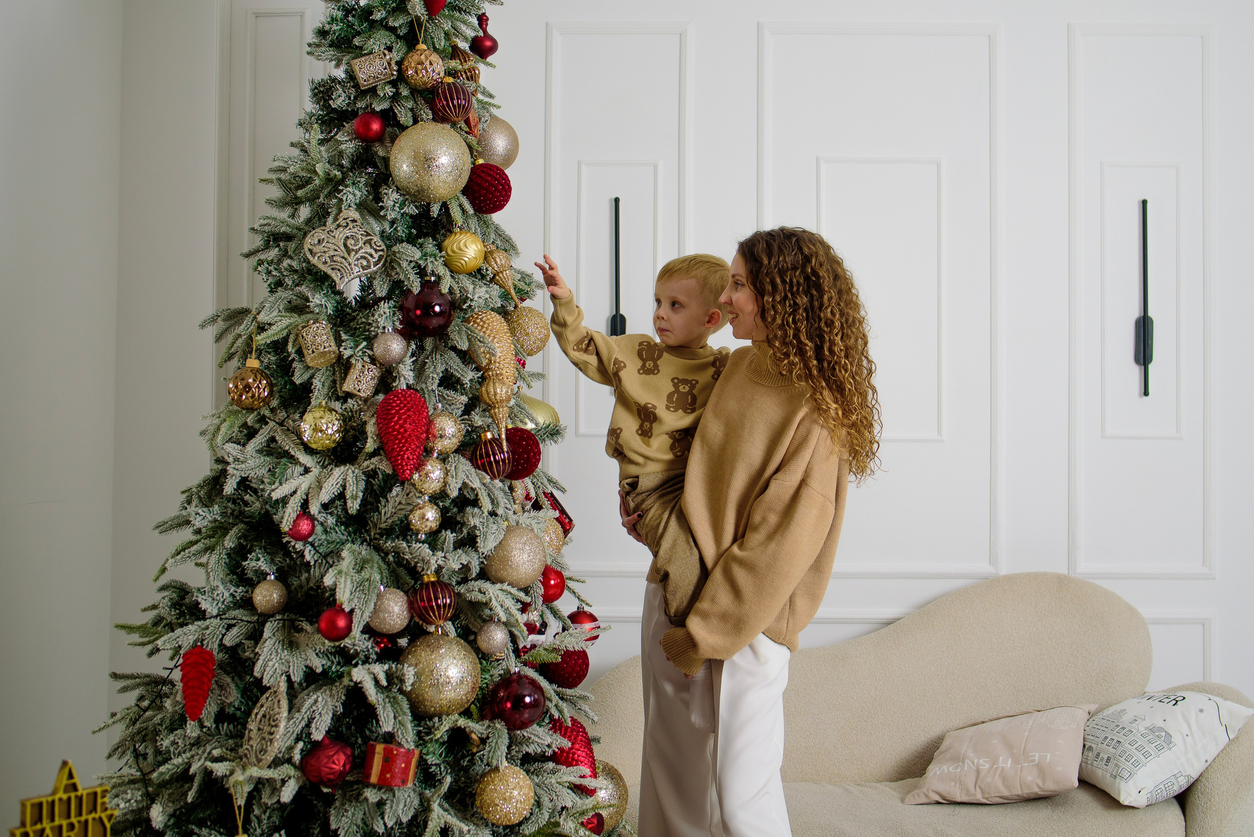 Новогодняя фотосессия Тани и Сережа (младшего). Фотограф