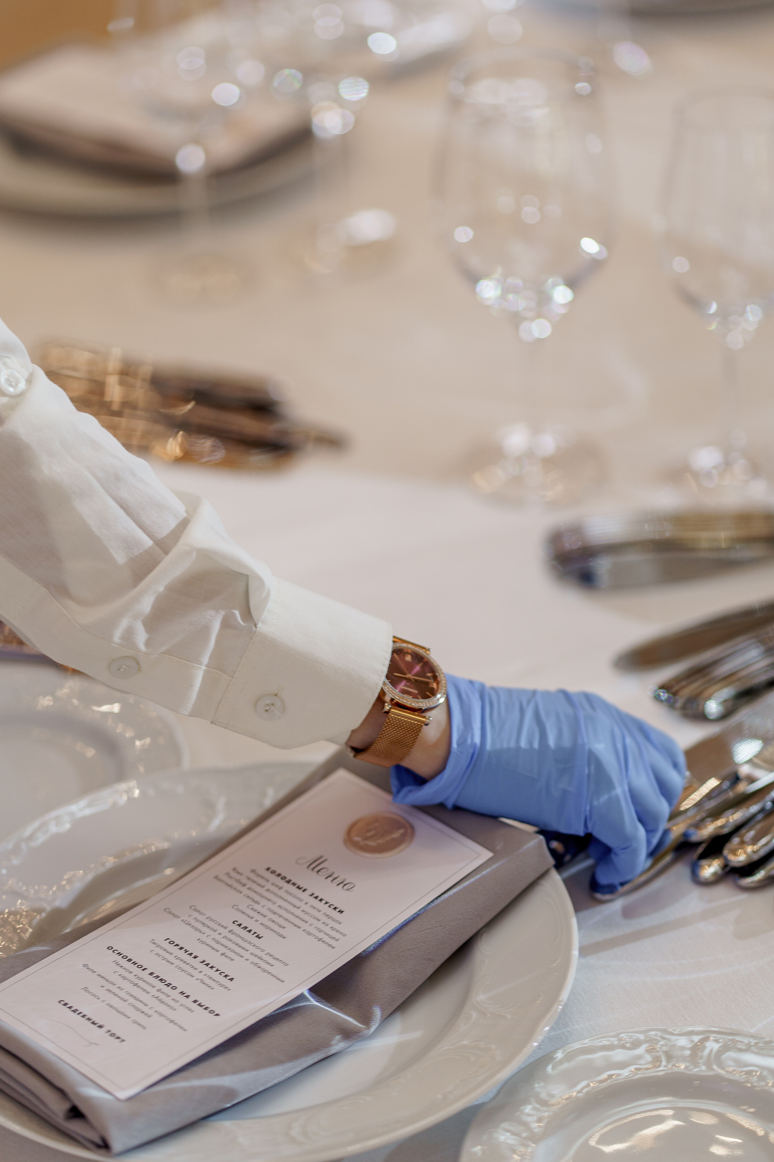 Свадебный декор в ресторане Romanoff`s. Фотограф Макс Меш