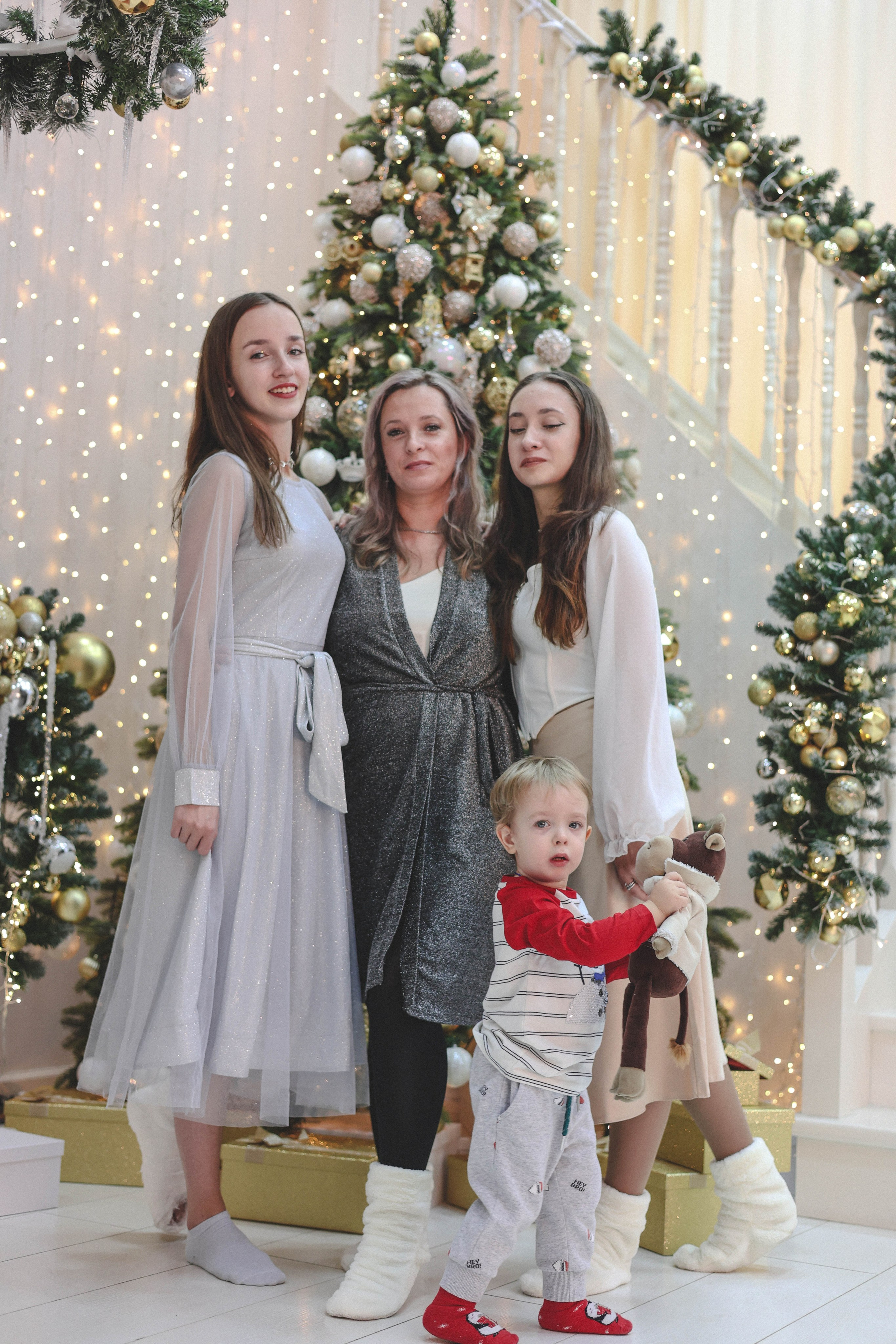 Новогодняя история «Ирина и ее семья». Фотограф в Москве Анастасия Калинина