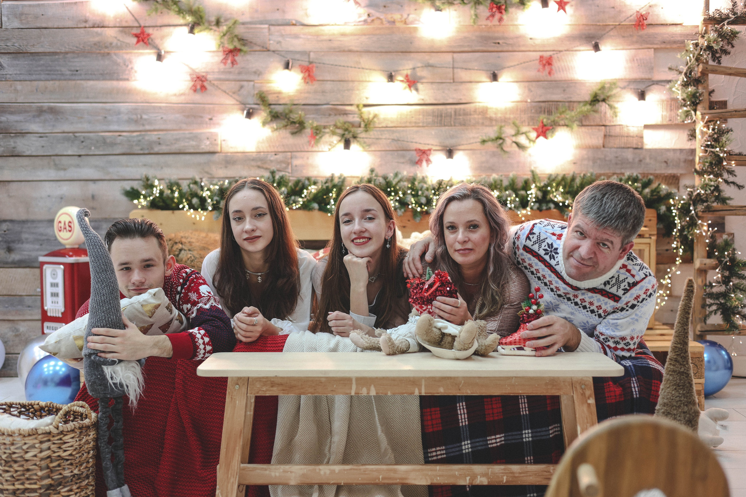 Новогодняя история «Ирина и ее семья». Фотограф в Москве Анастасия Калинина