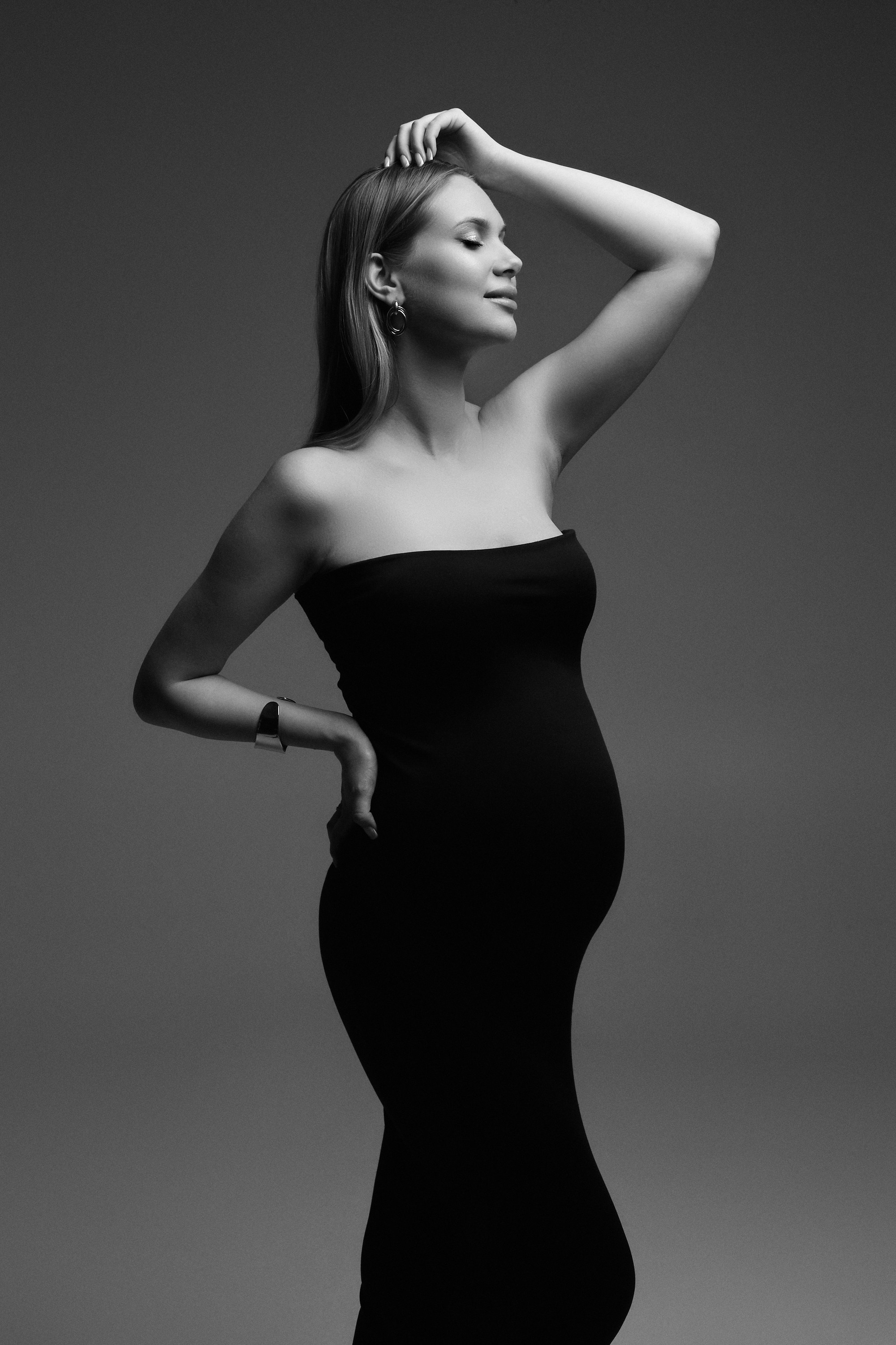 Черное платье без бретелек , размер 42-50