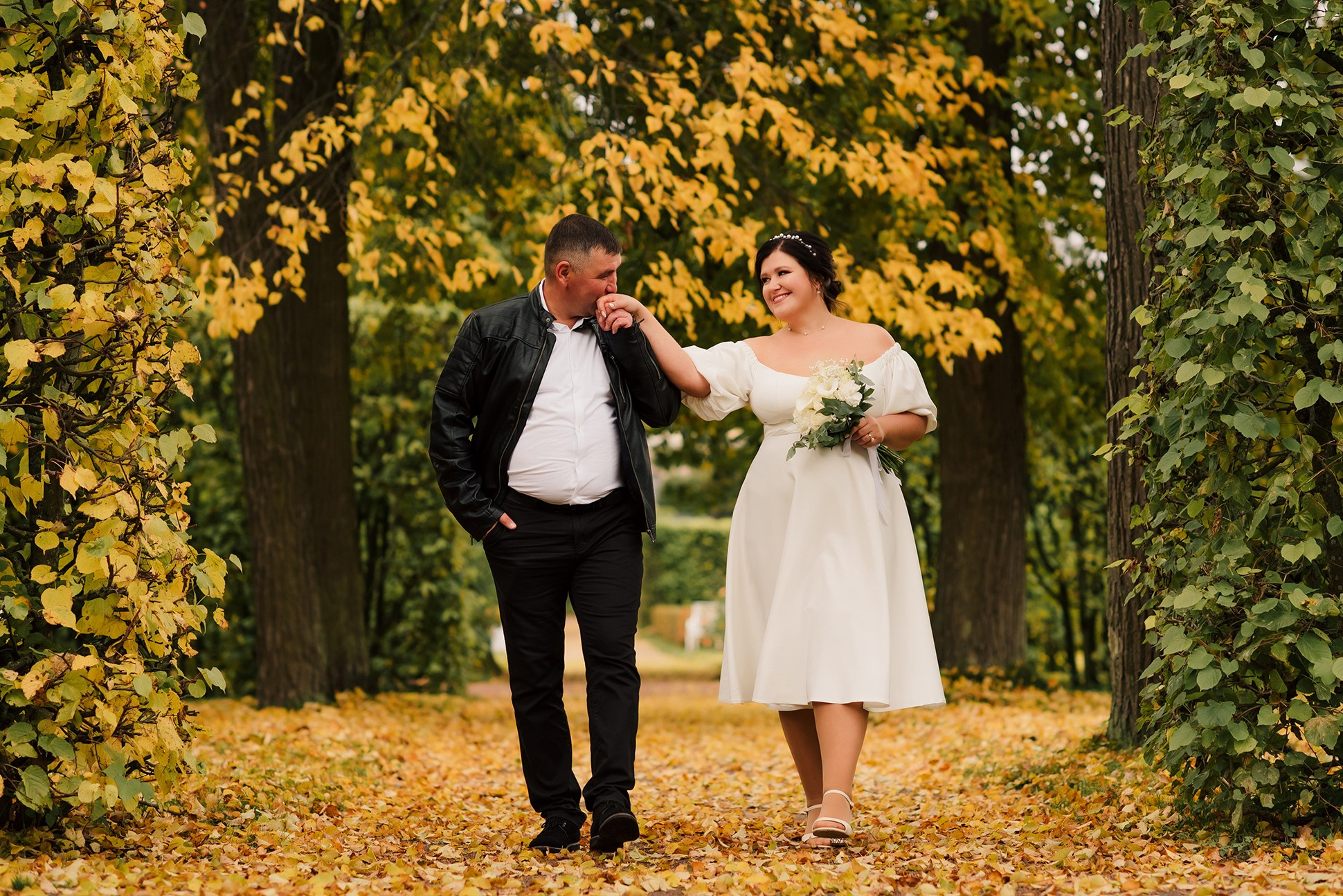 Анна и Сергей. Осень в Пушкине. Семейный и Свадебный фотограф. Санкт-Петербург. Пушкин
