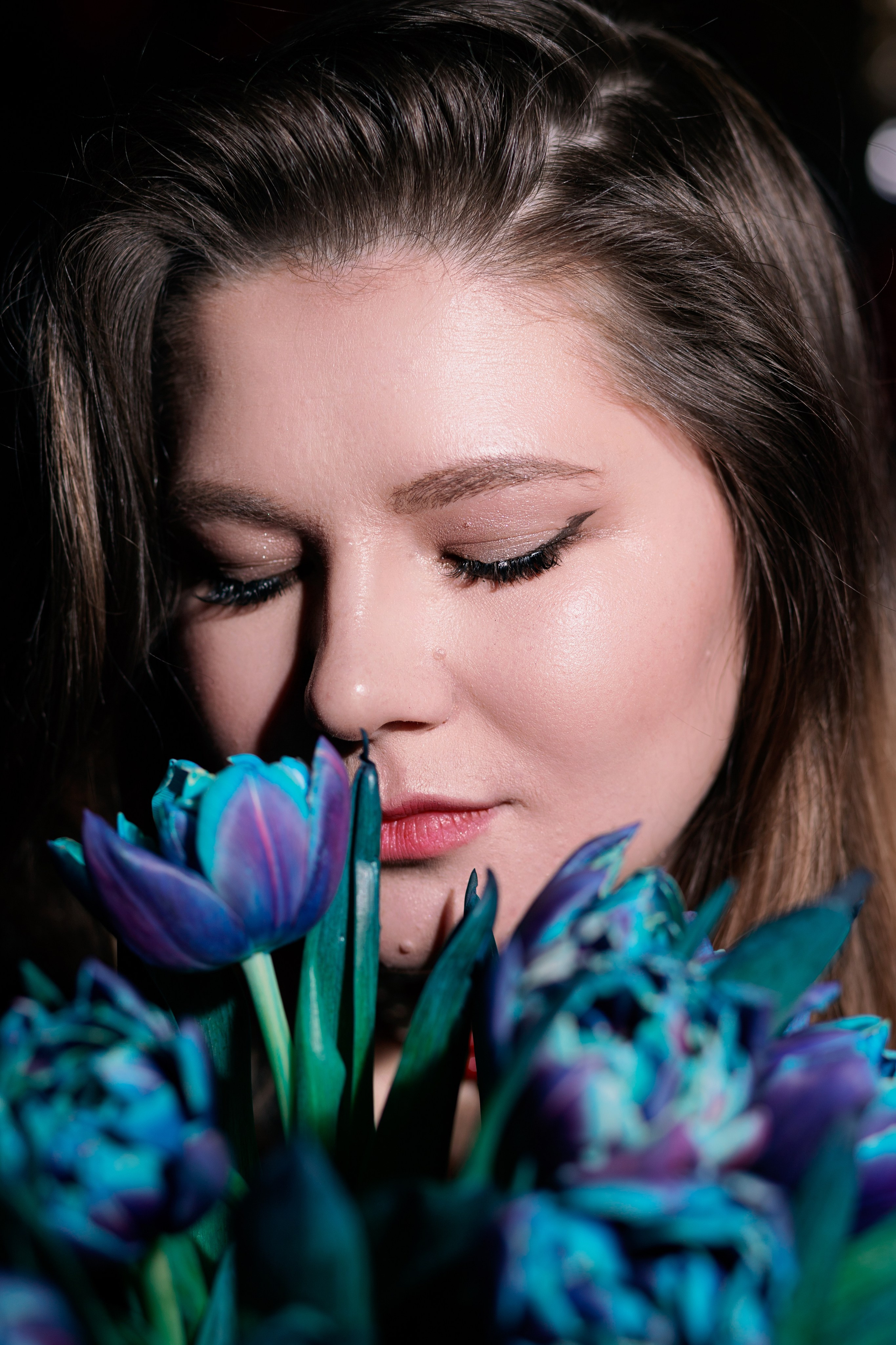 Фотосессия для девушки с бенто тортом в студии. Фотограф в Санкт-Петербурге, Анна Скворцова