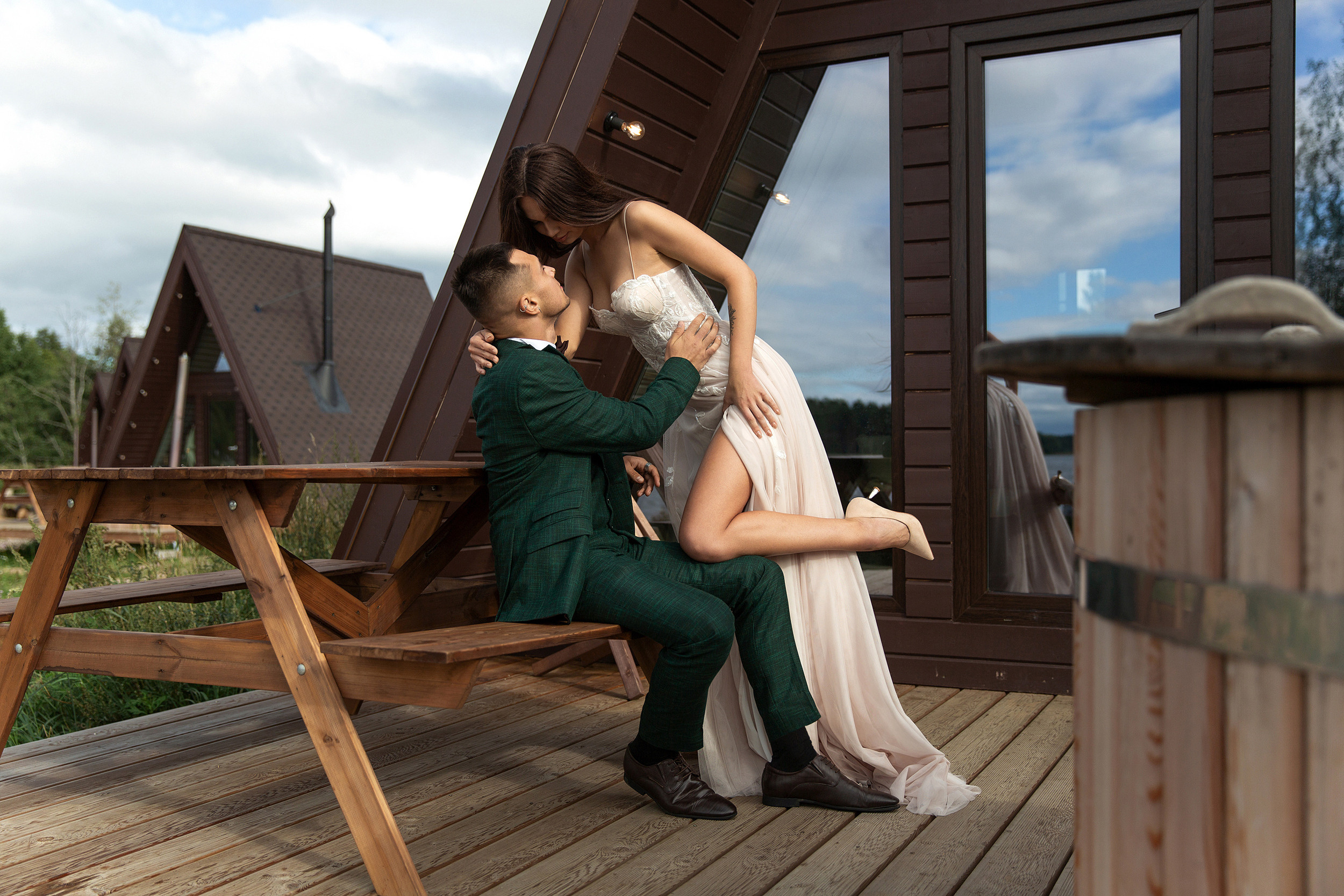 Свадебная серия Насти и Дани загородом. Свадебный и портретный фотограф в Санкт-Петербурге Надежда Чечулина