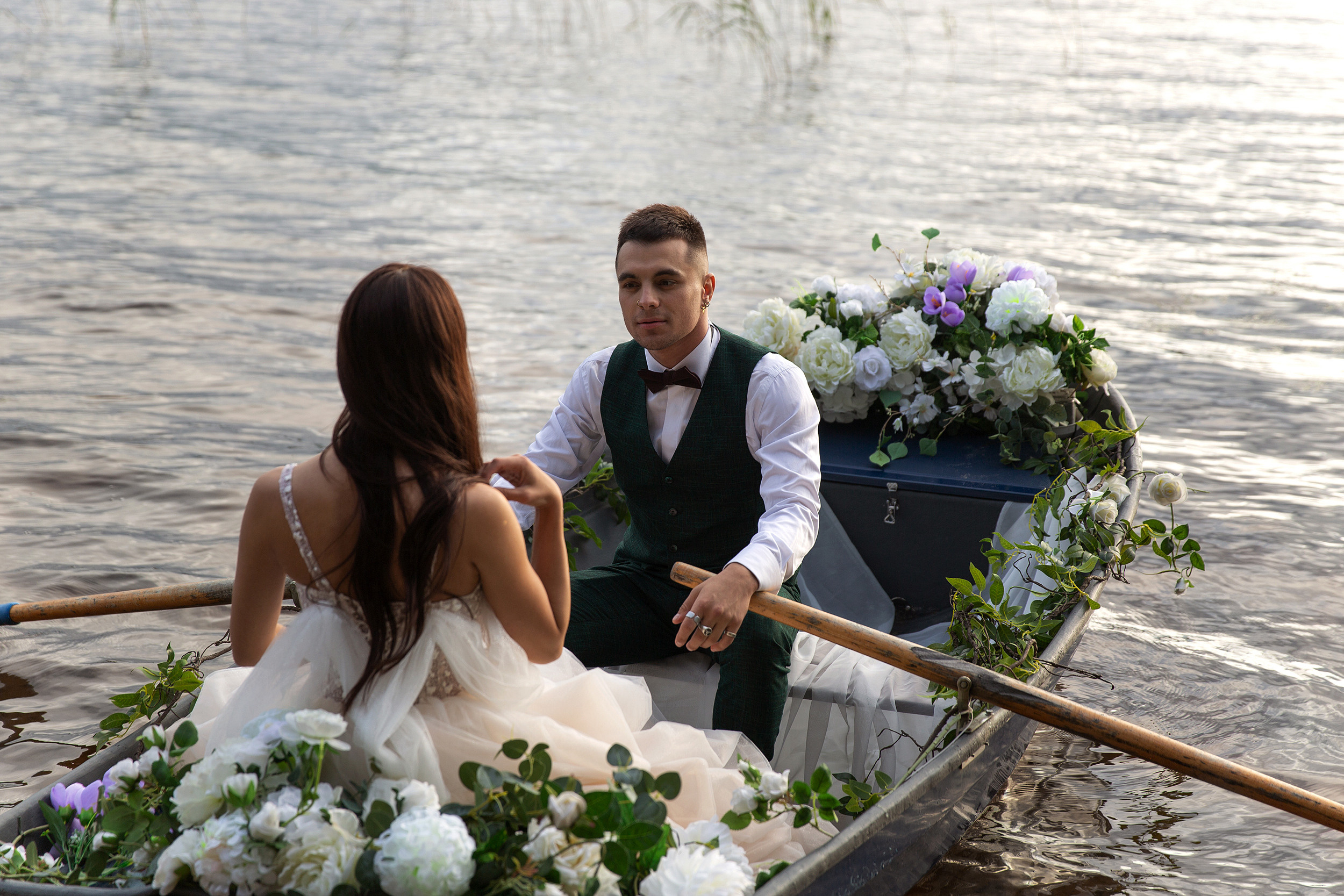 Свадебная серия Насти и Дани загородом. Свадебный и портретный фотограф в Санкт-Петербурге Надежда Чечулина