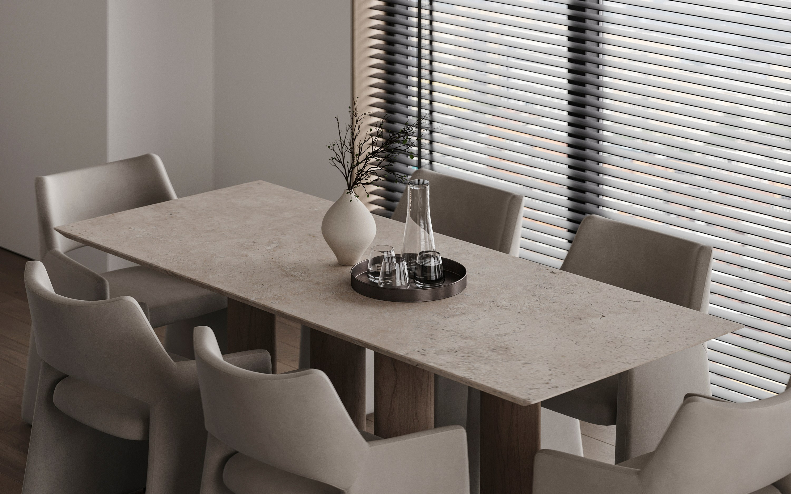 MONOCHROME | CONCEPTUAL PROJECT. Interior Visualization by Valerie Stetyukevich