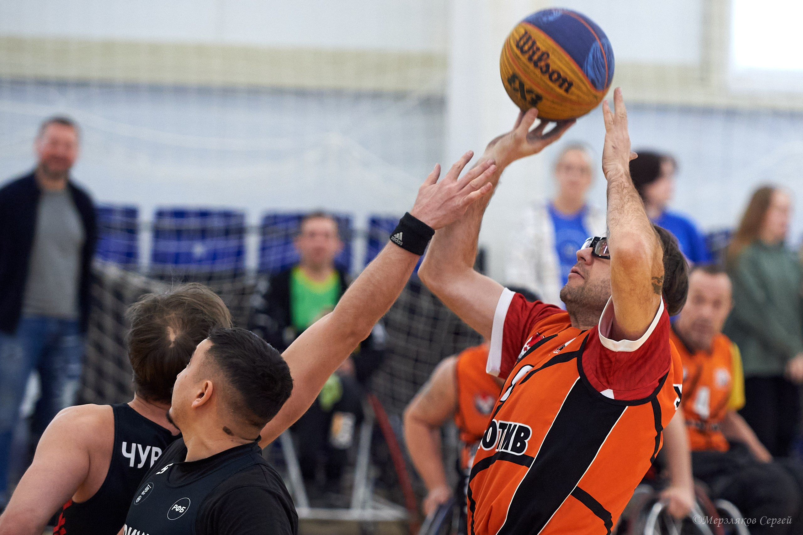 X традиционный Рождественский турнир по баскетболу на колясках. Ижевск. Спортивный репортажный фотограф в Ижевске Сергей Мерзляков