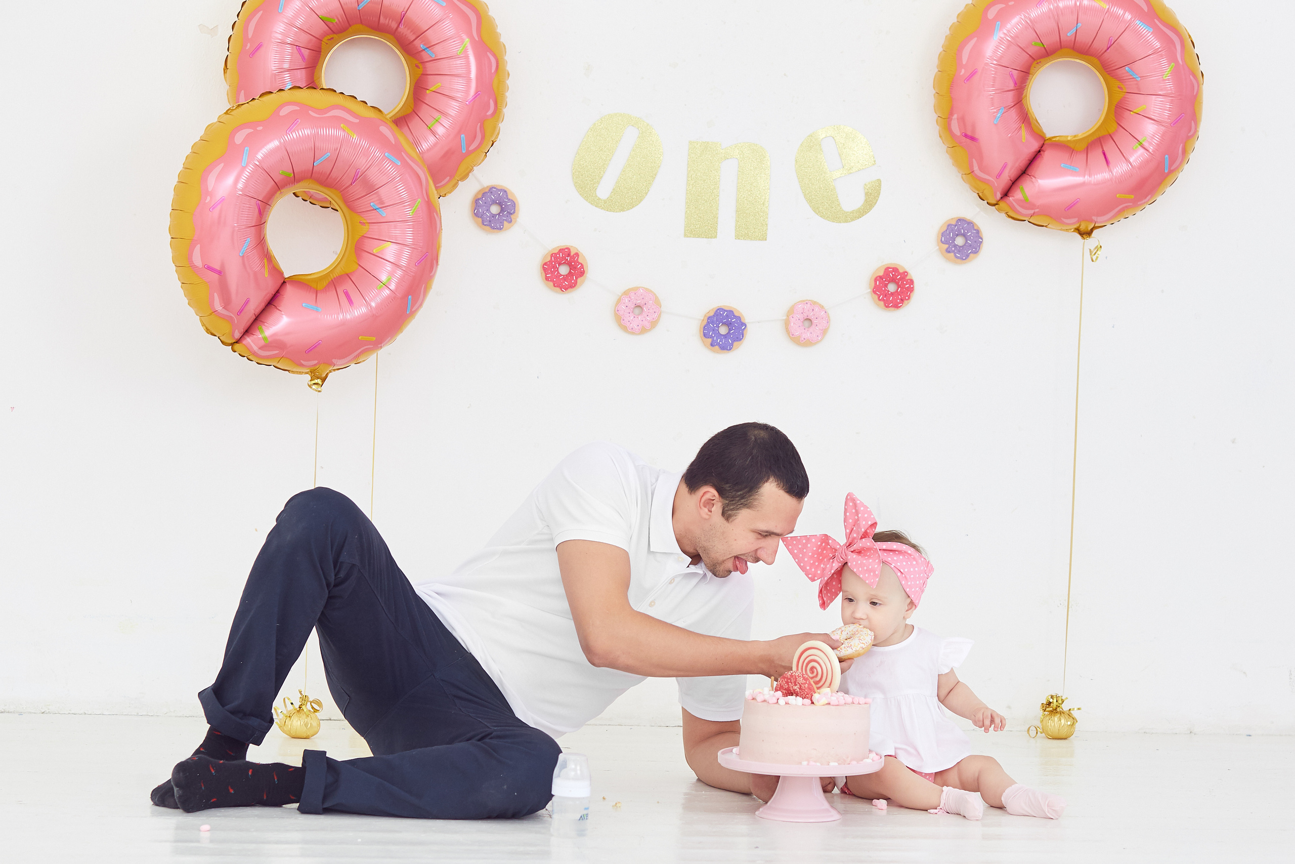 Пончиковый Smash Cake. Александр Осин — корпоративный и семейный фотограф в Москве