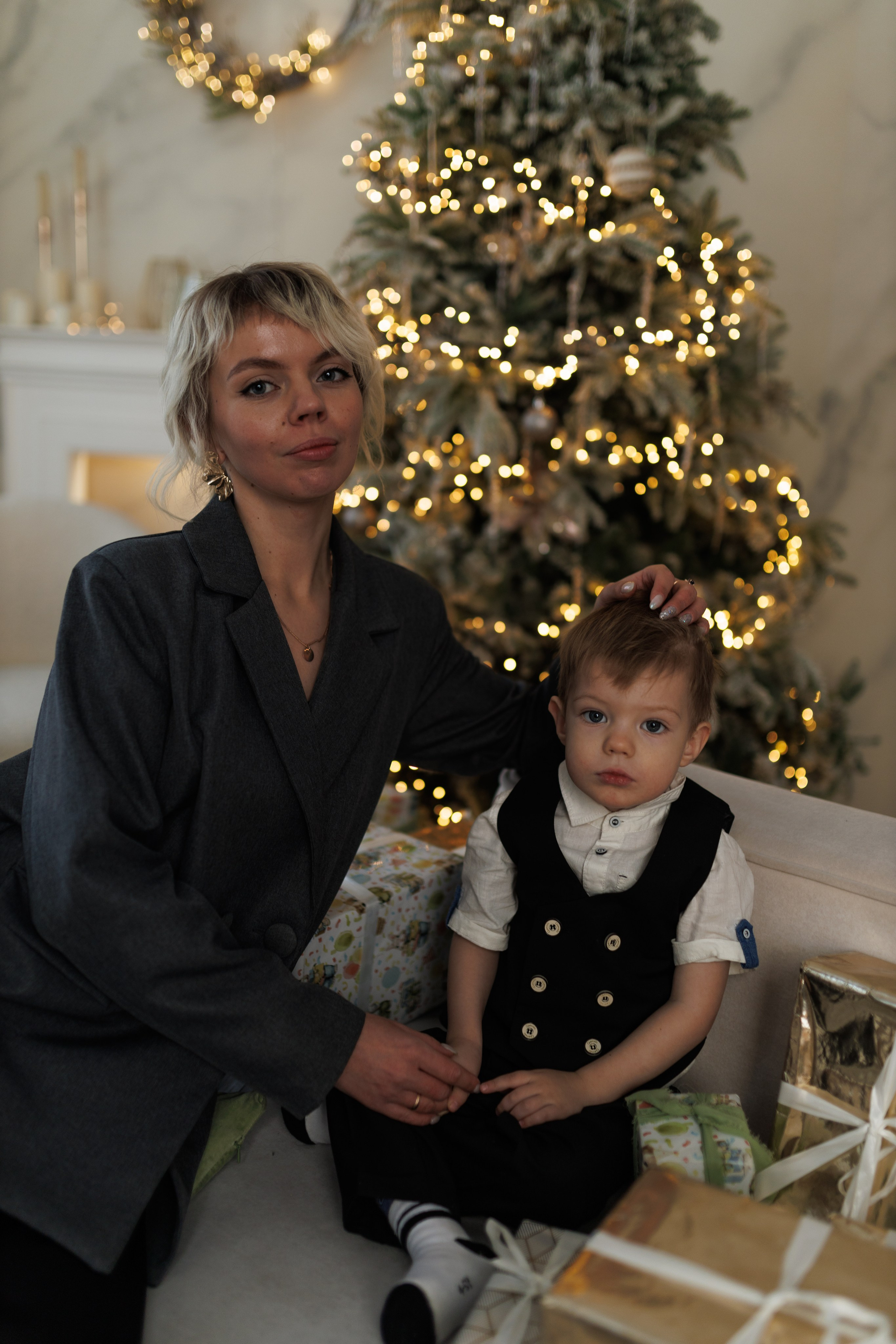 Вера, Саша и Тимоша. Новый год!. Ксения Шакирова. Фотограф в Воронеже