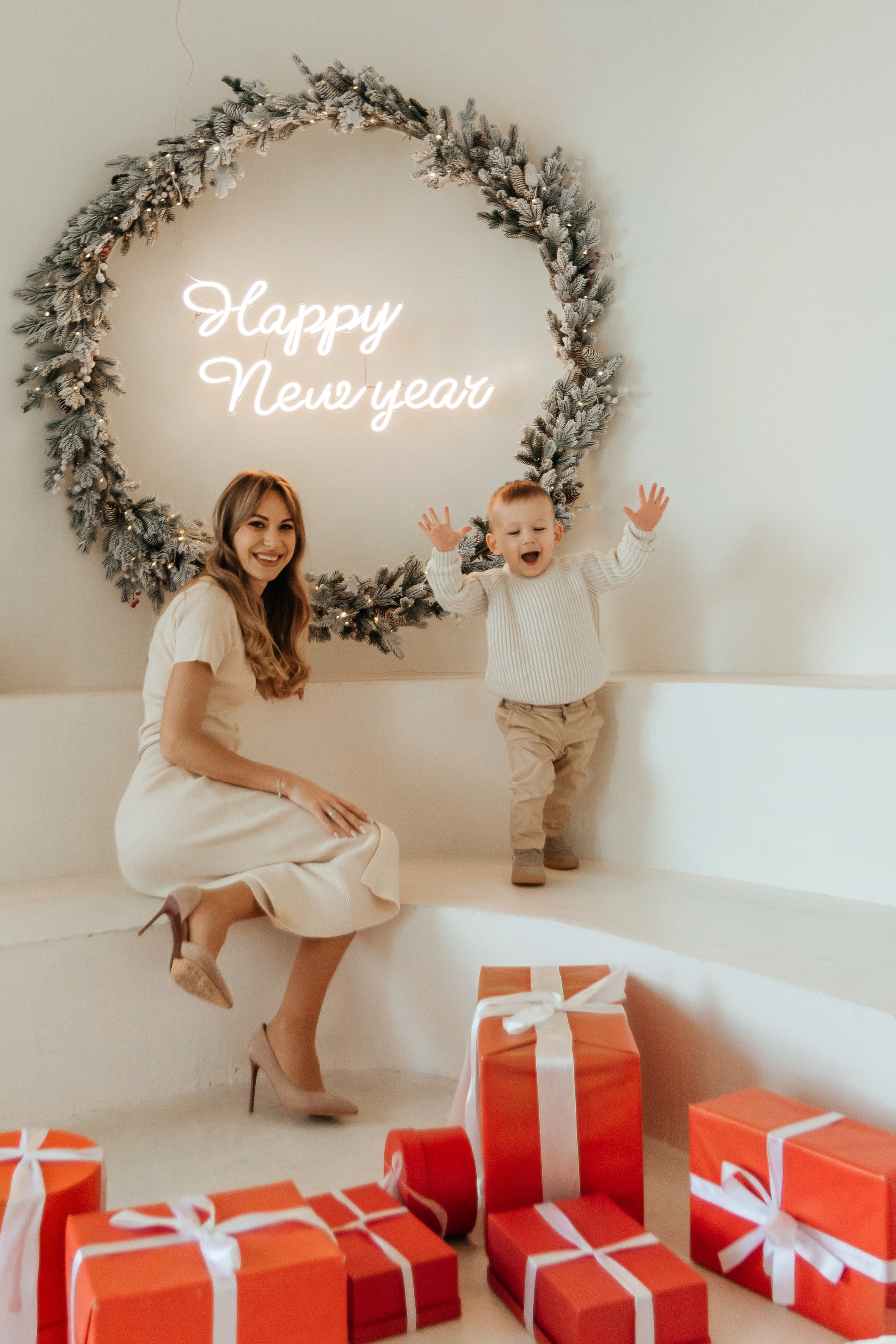 Новогодняя фотосессия Юля, Ярослав и Ростик. Семейный и детский фотограф Кущ Наташа