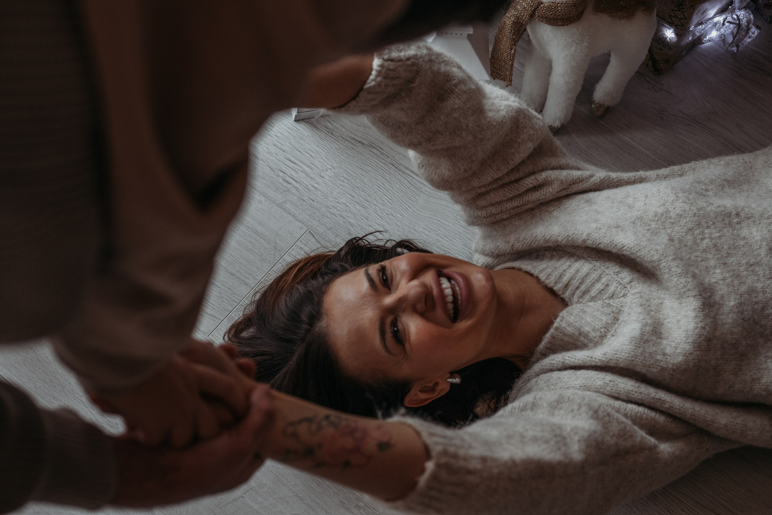 Новогодняя съемка в домике, для семьи Вероники. Венера Гайн. Репортажный фотограф  Тюмень. Обучение фотографии с 0