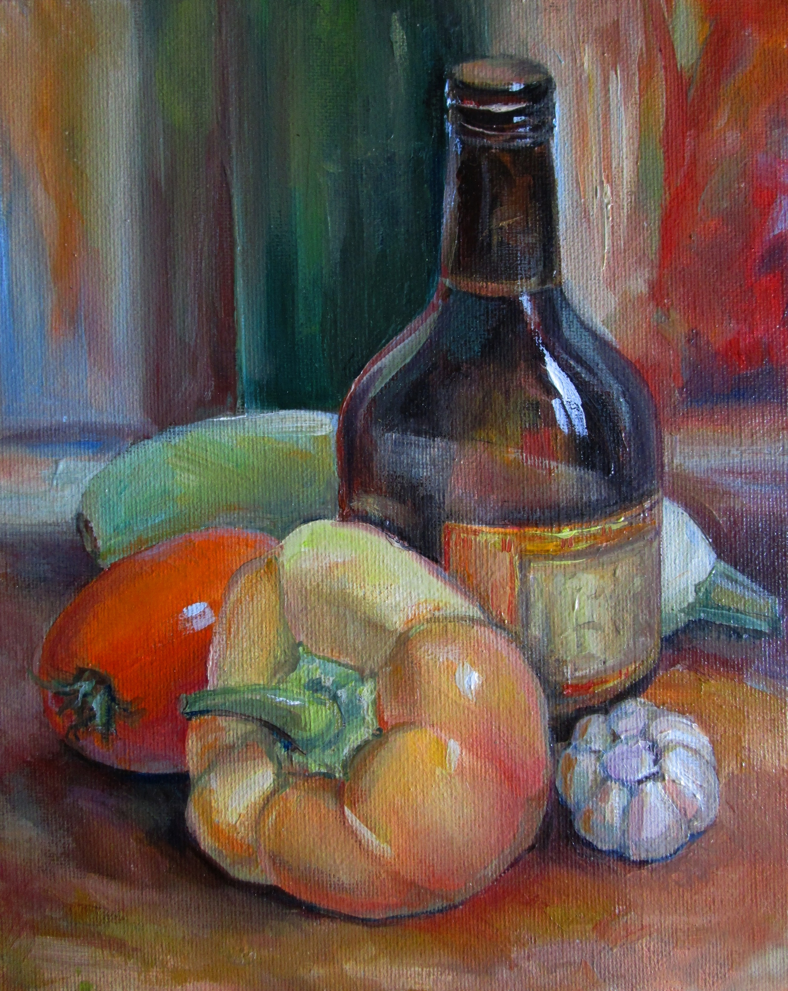 "Урожай и суздальская медовуха", холст / масло, 2017