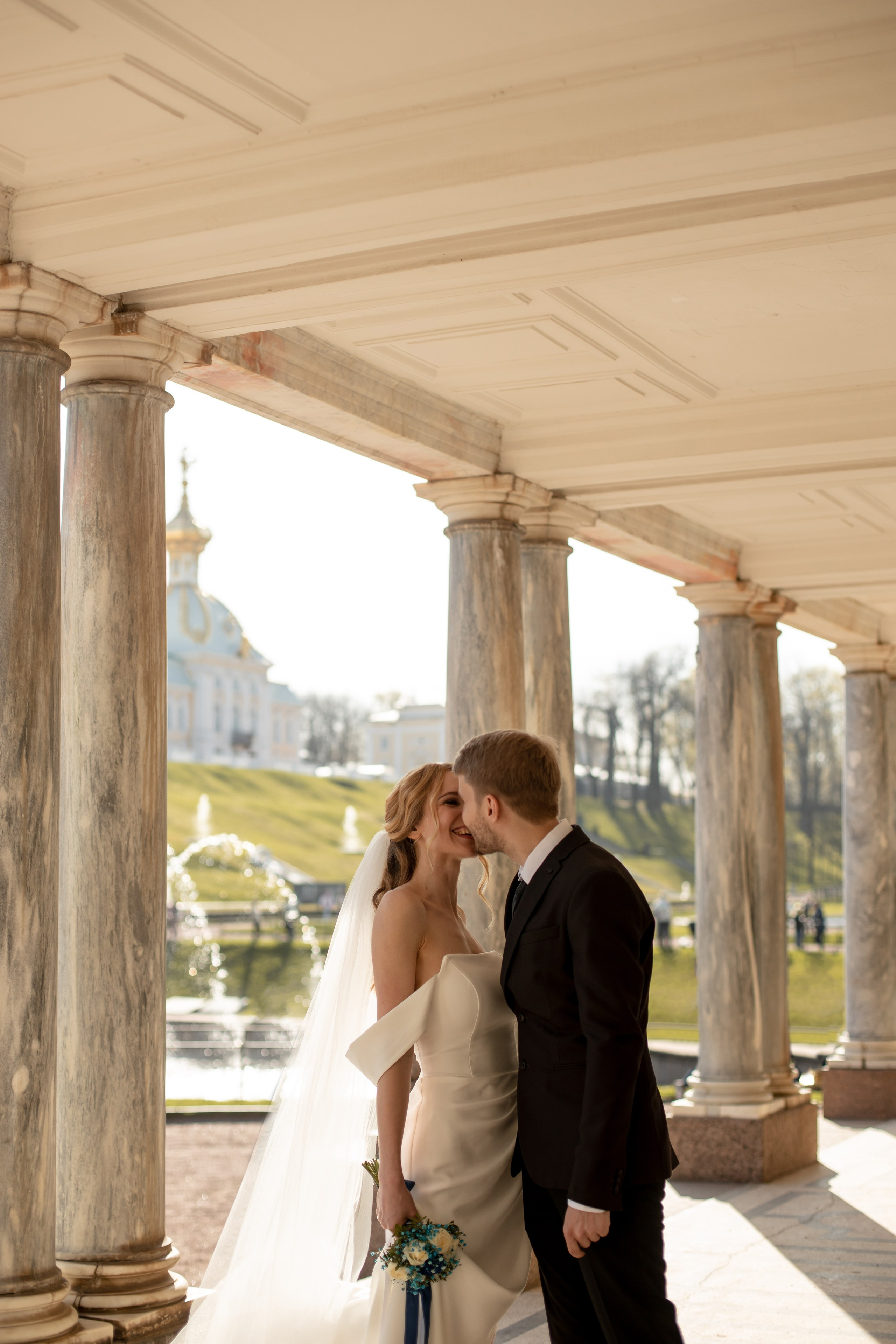 Петергоф / ЗАГС + прогулка. Свадебный и семейный фотограф в Москве Диана Левченко