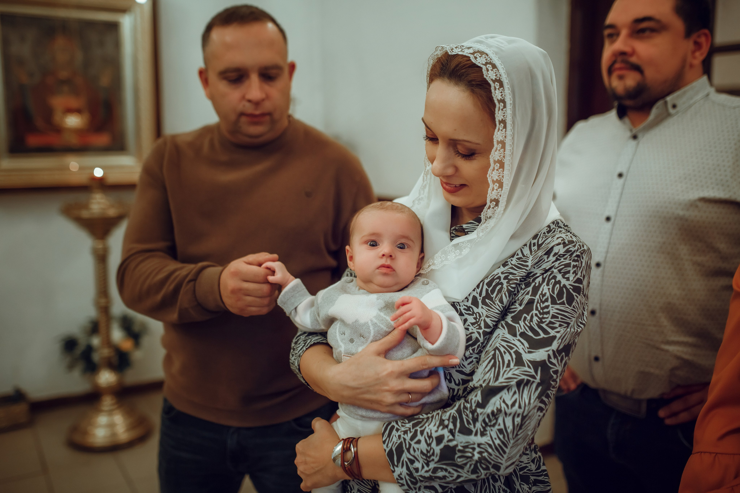 Крещение Дарьи. Фотограф на Крещение, семейный фотограф в Москве
