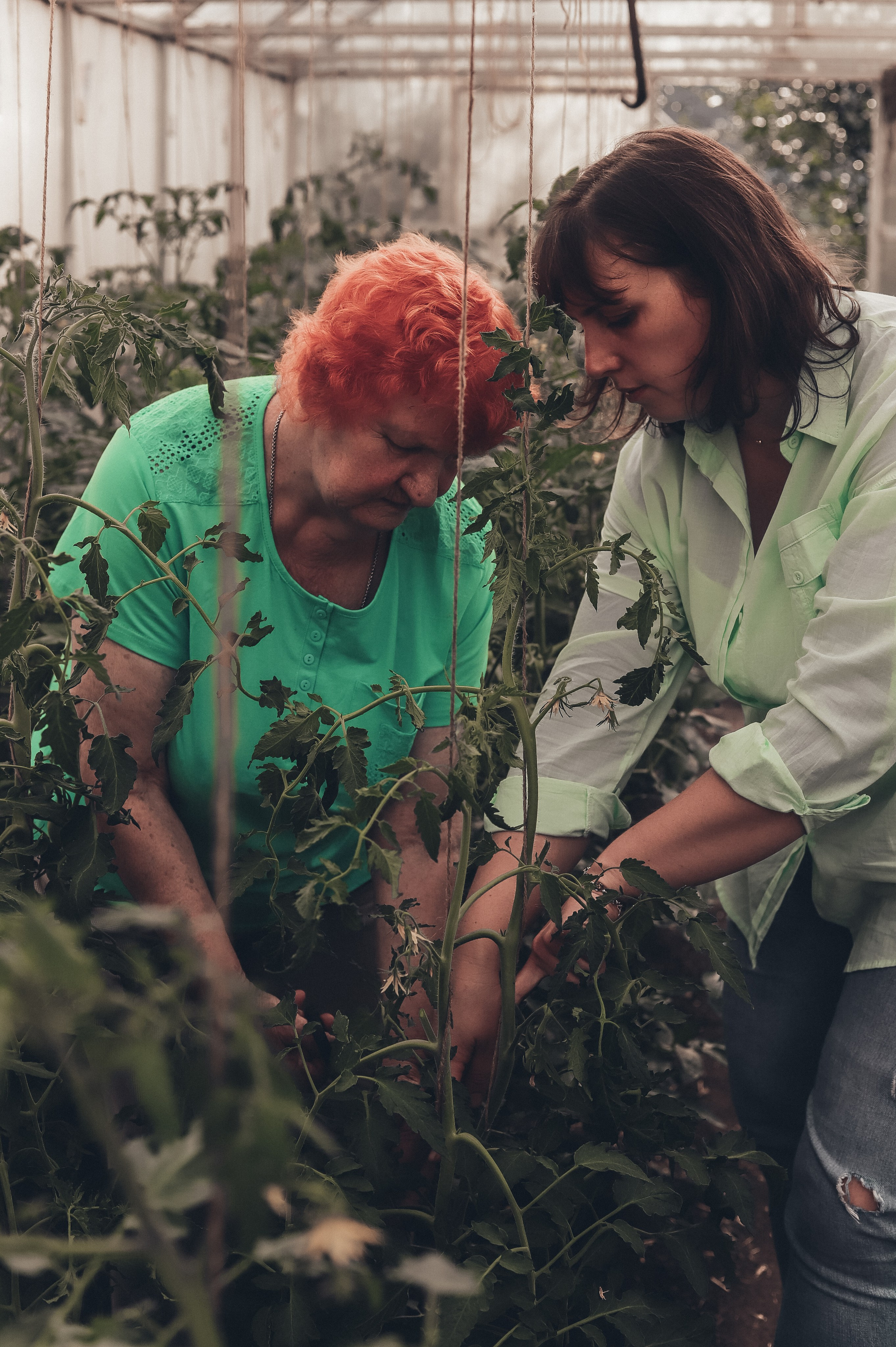 Семейная фотосессия - Алена и ее бабушка. Семейный и женский фотограф Кемерово Мария Степ