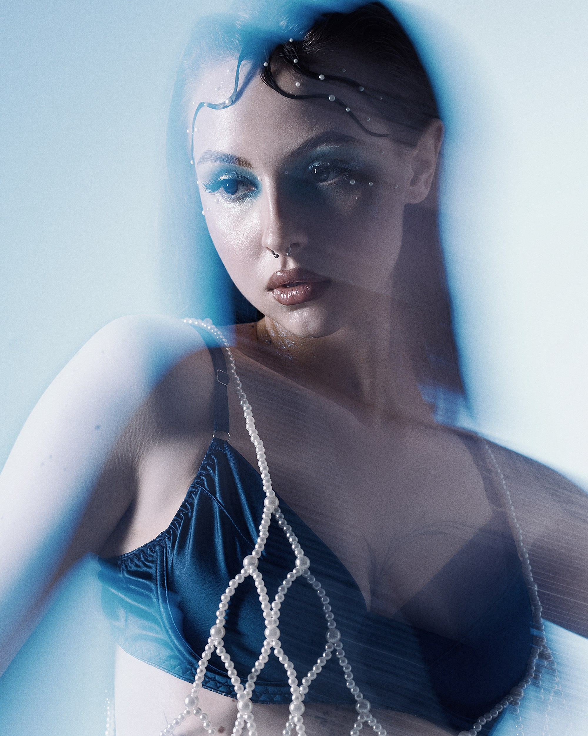 Александра Овечкина, Пенза: концептуальный портрет девушки-сирены в жемчужной сетке