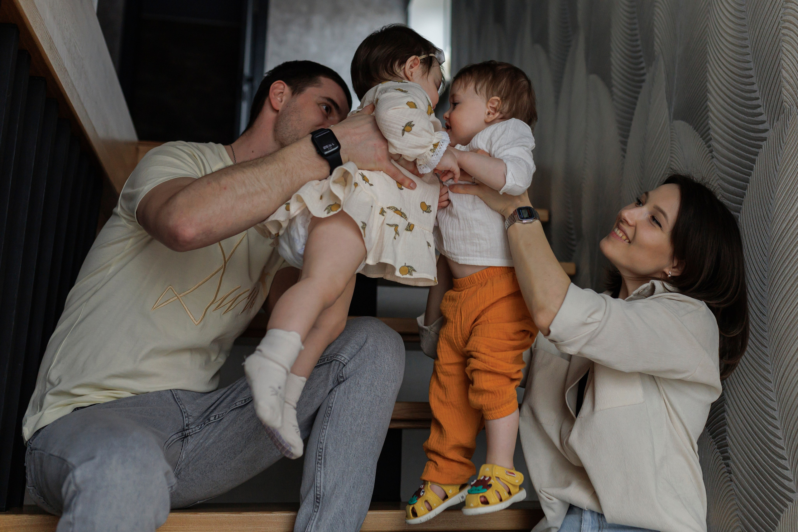 Домашняя семейная фотосессия. Семейный и детский фотограф в Рязани Васюгова Мария