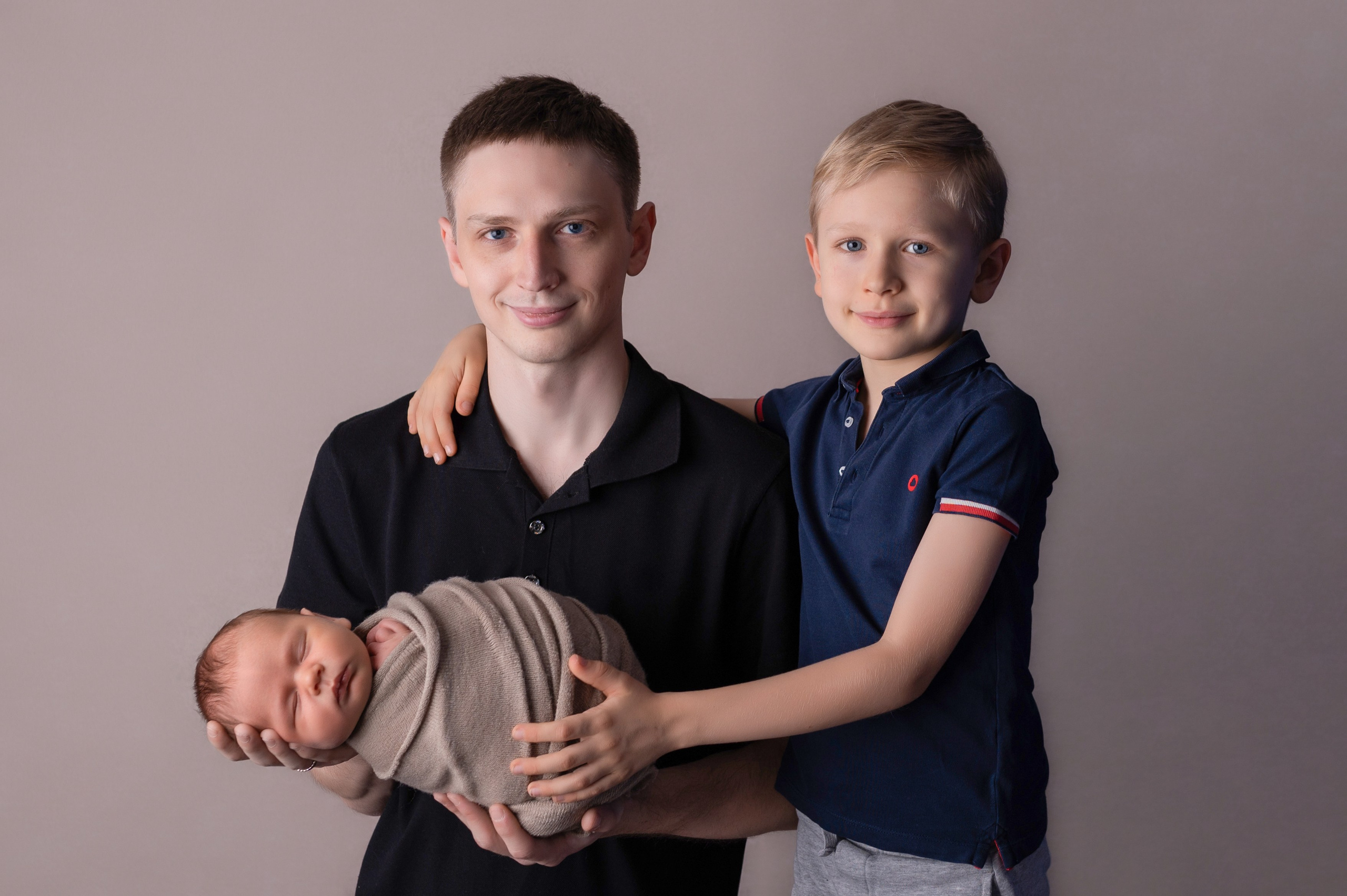 семейная фотосессия с новорожденных спб
