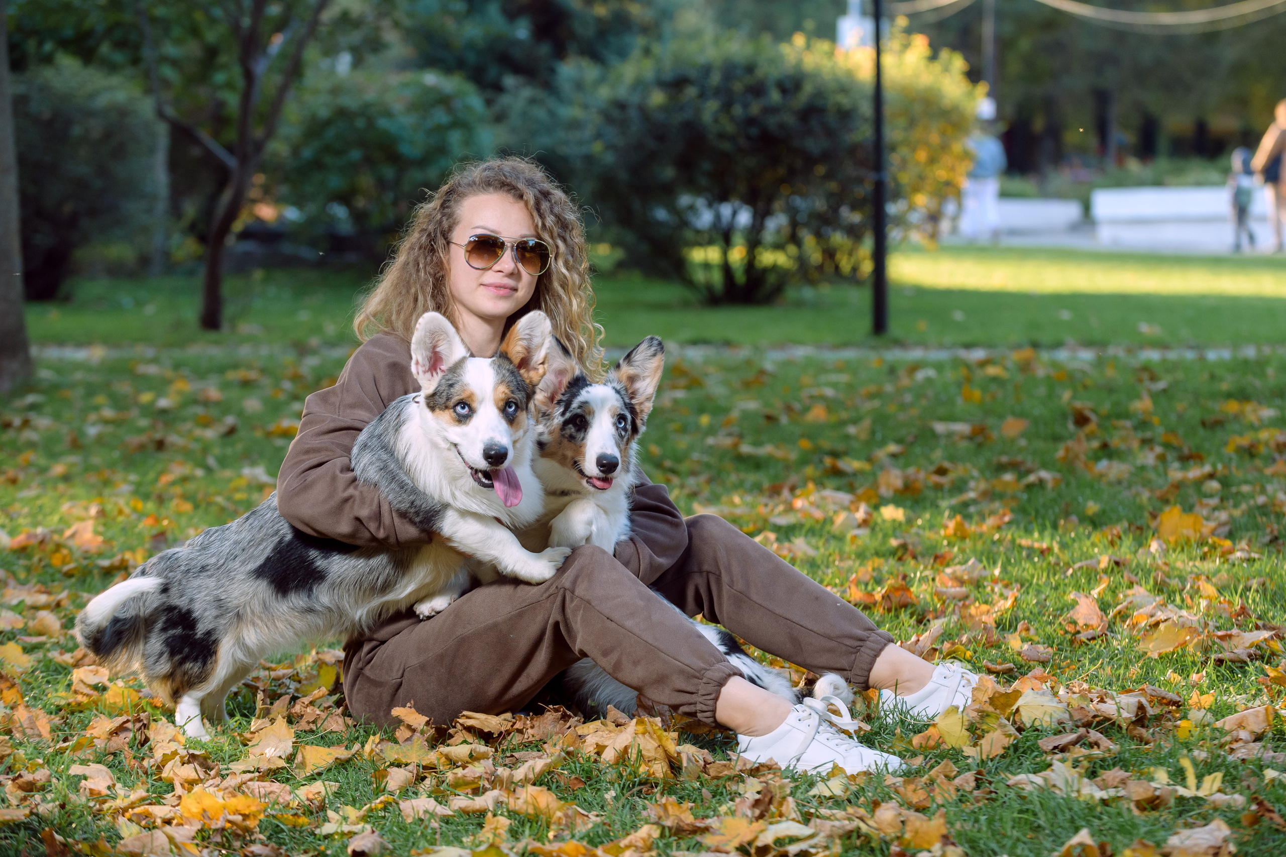 Оля и Ваня с собаками. Фотограф в Ростове-на-Дону Маркер Елена