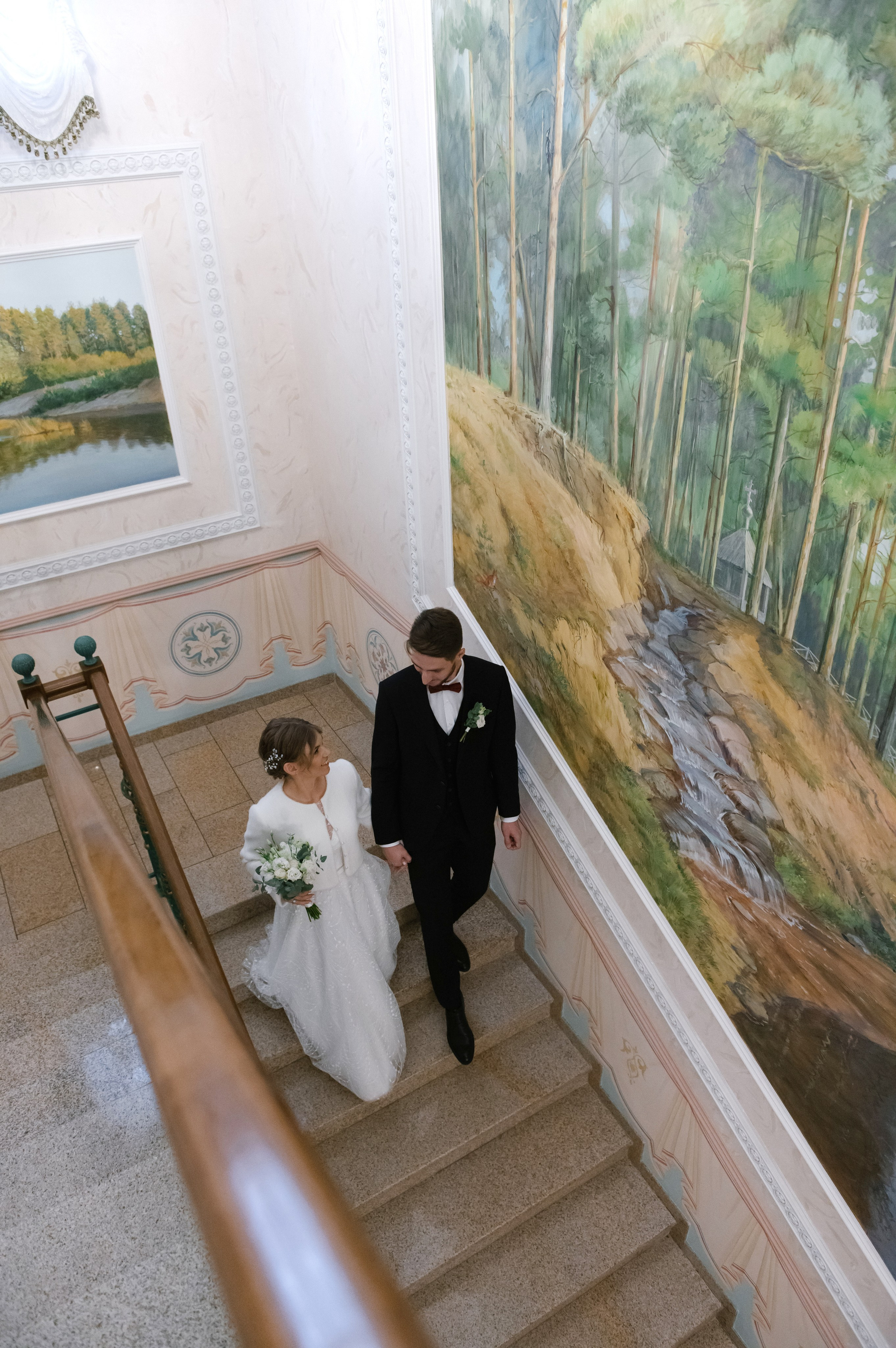 Свадебная фотосессия в Читальне имени Пушкина и камерный банкет в ресторане «Гусятникоff». Семейный и свадебный фотограф в Москве Татьяна Николаева