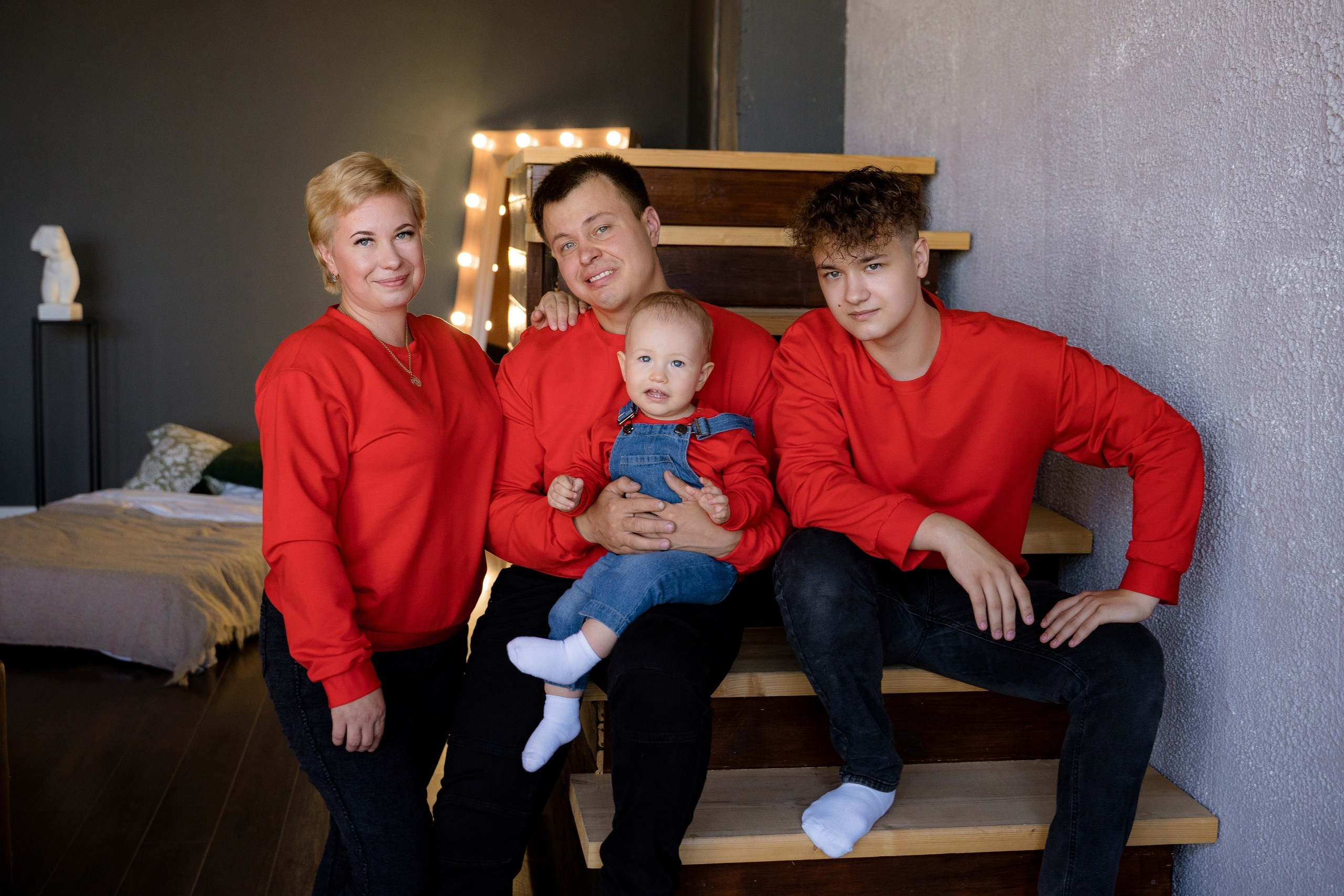 Комплекты Family look. Фотостудия Малина в городе Улан-Удэ. Фотограф Ирина Жарникова