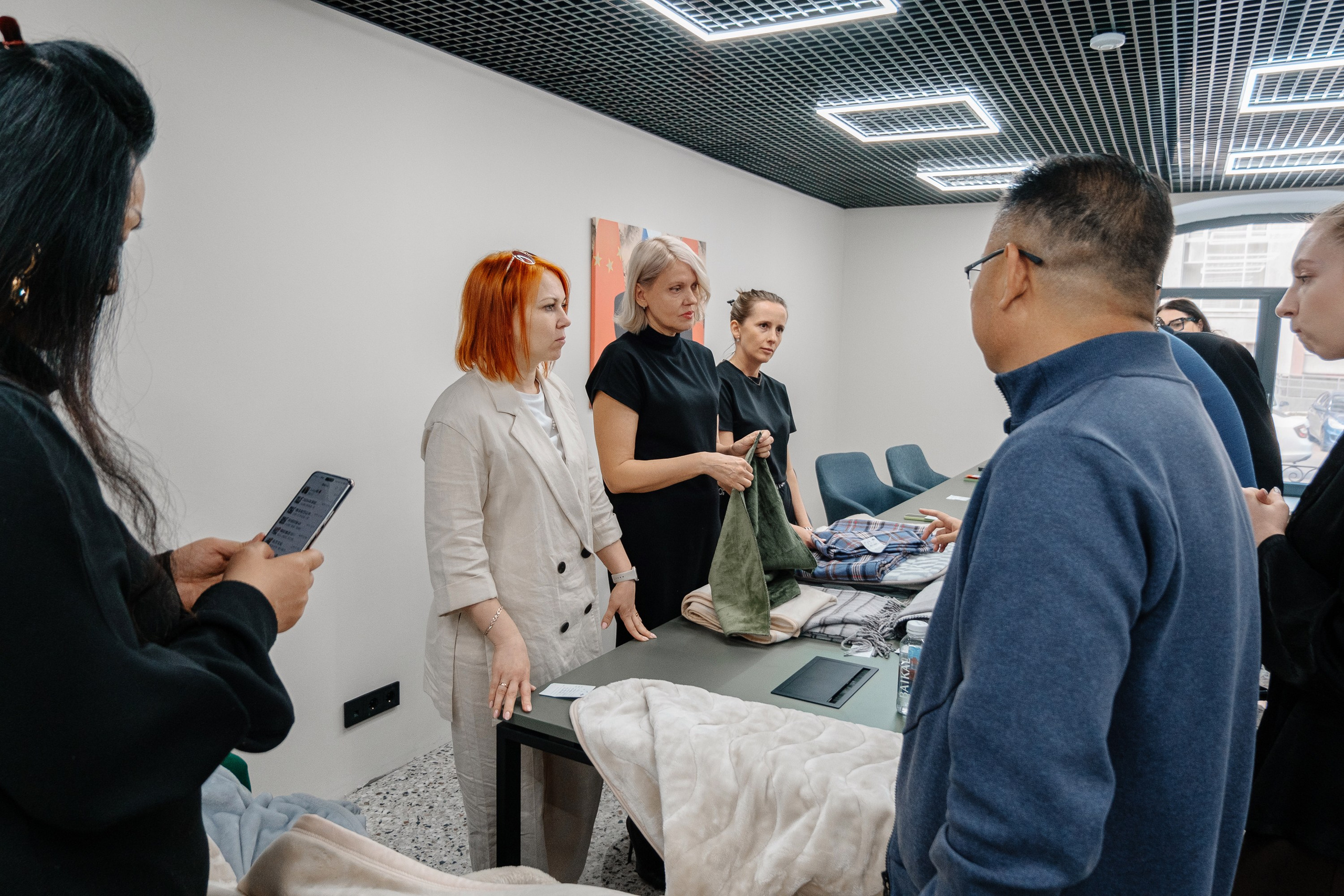 Делегация Китая в Ивановской текстильной компании