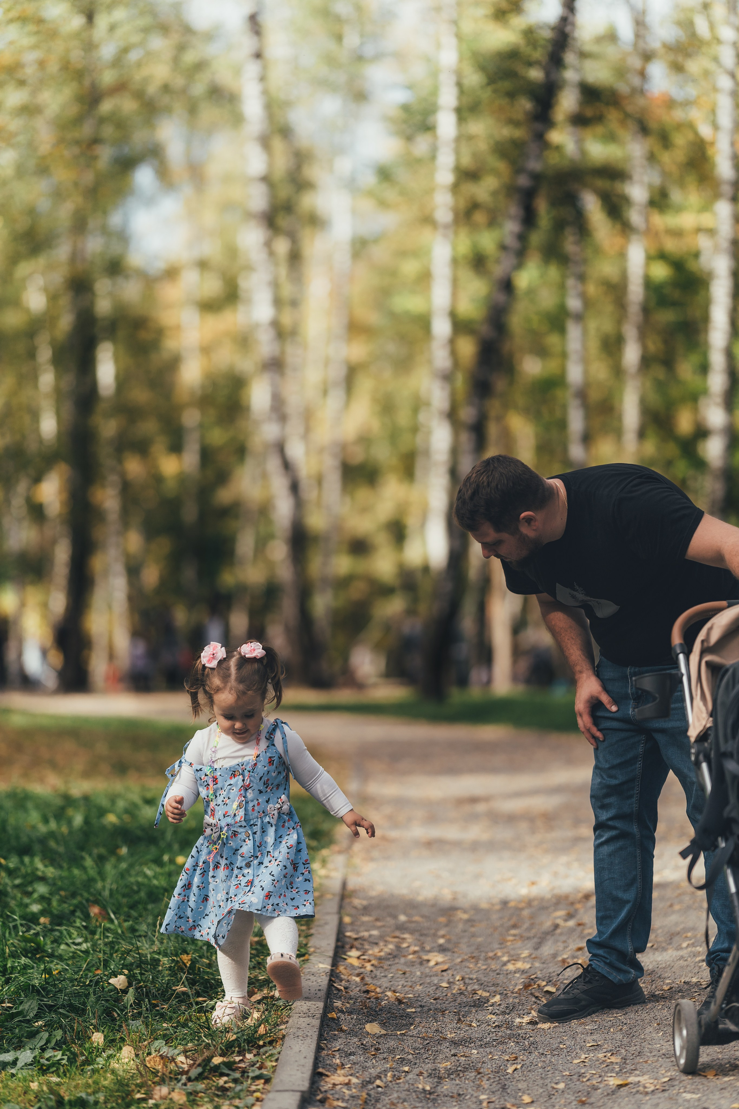 Денис с дочкой, Балашиха, парк Пехорка. Наталья Дукалова фотограф Щелково Королев Пушкино Москва Балашиха