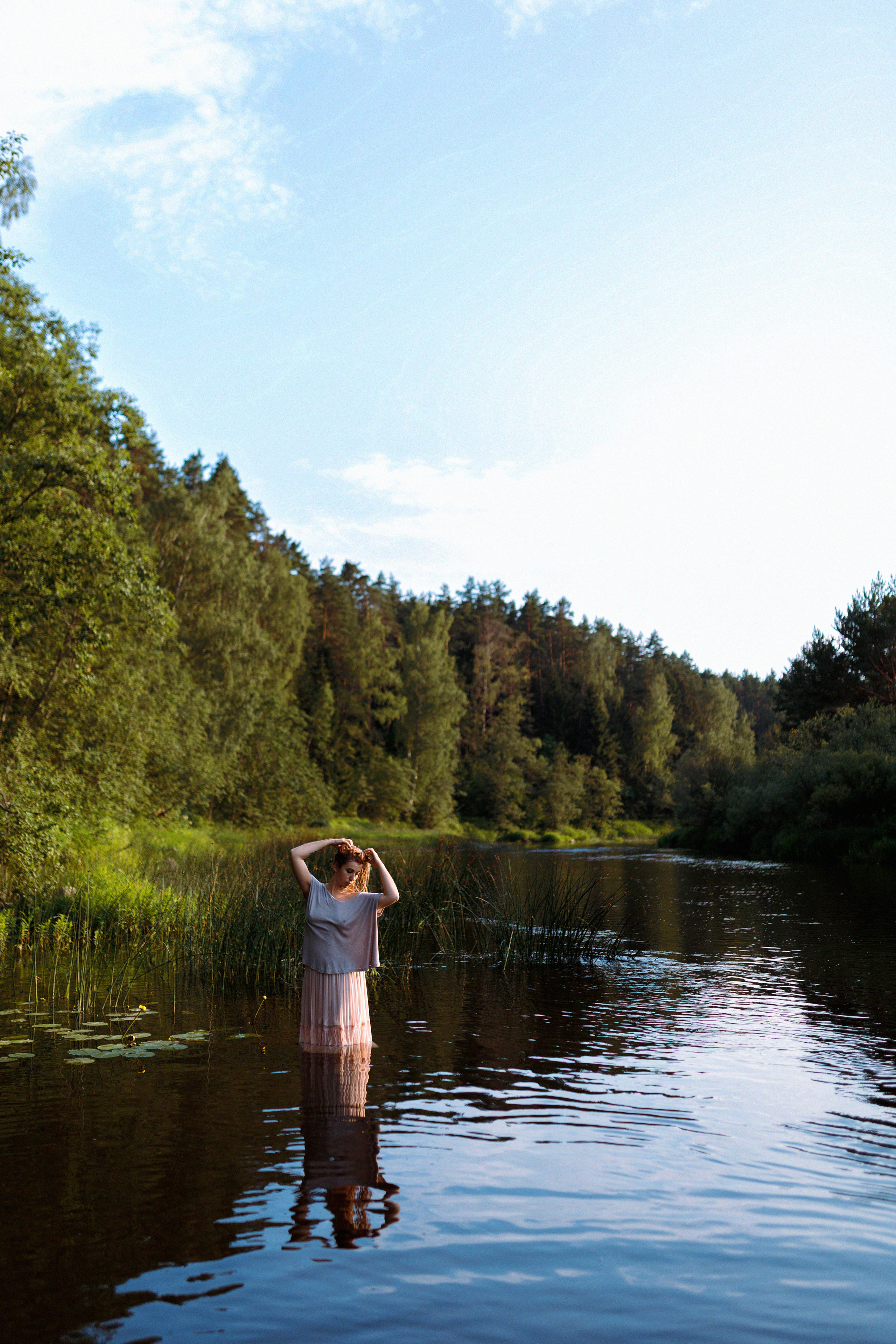Магия воды. Настя Оленченко, портретный/семейный фотограф на цифру и плёнку Москва
