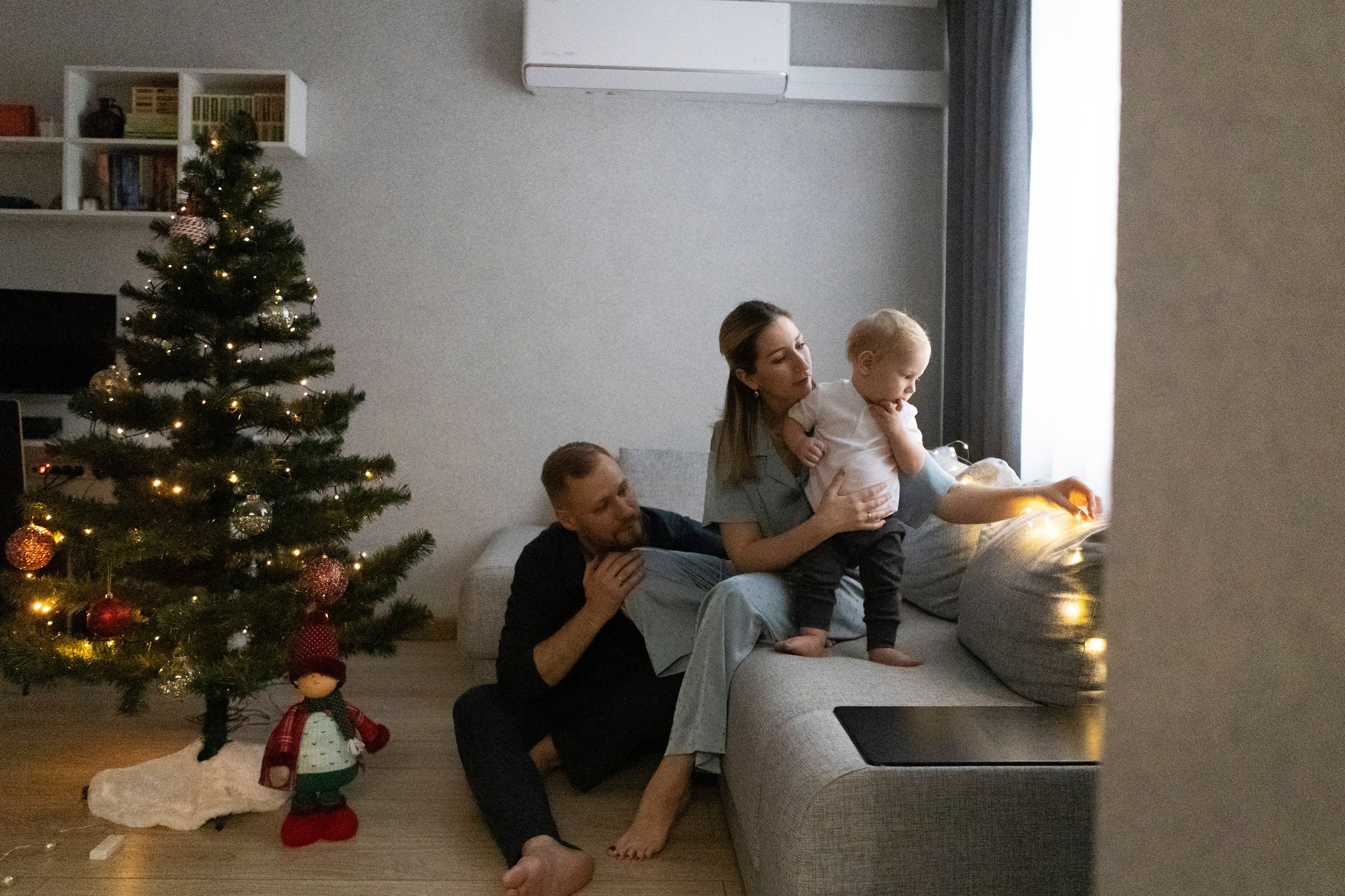 Домашняя новогодняя фотосессия. Семейный и портретный фотограф в Москве Елена Флегант